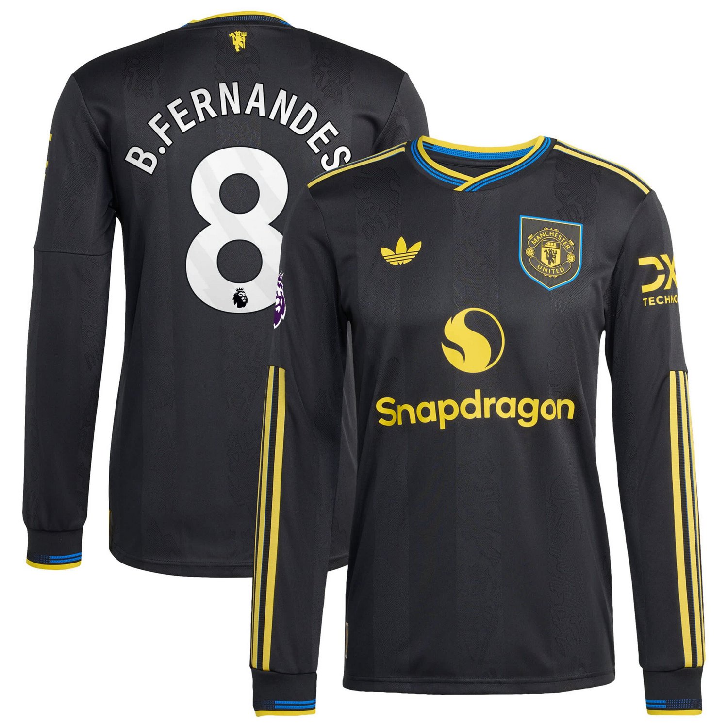 adidas Bruno Fernandes Manchester United 2025 26 Third Authentic Long Sleeve Player Jersey - view number 1