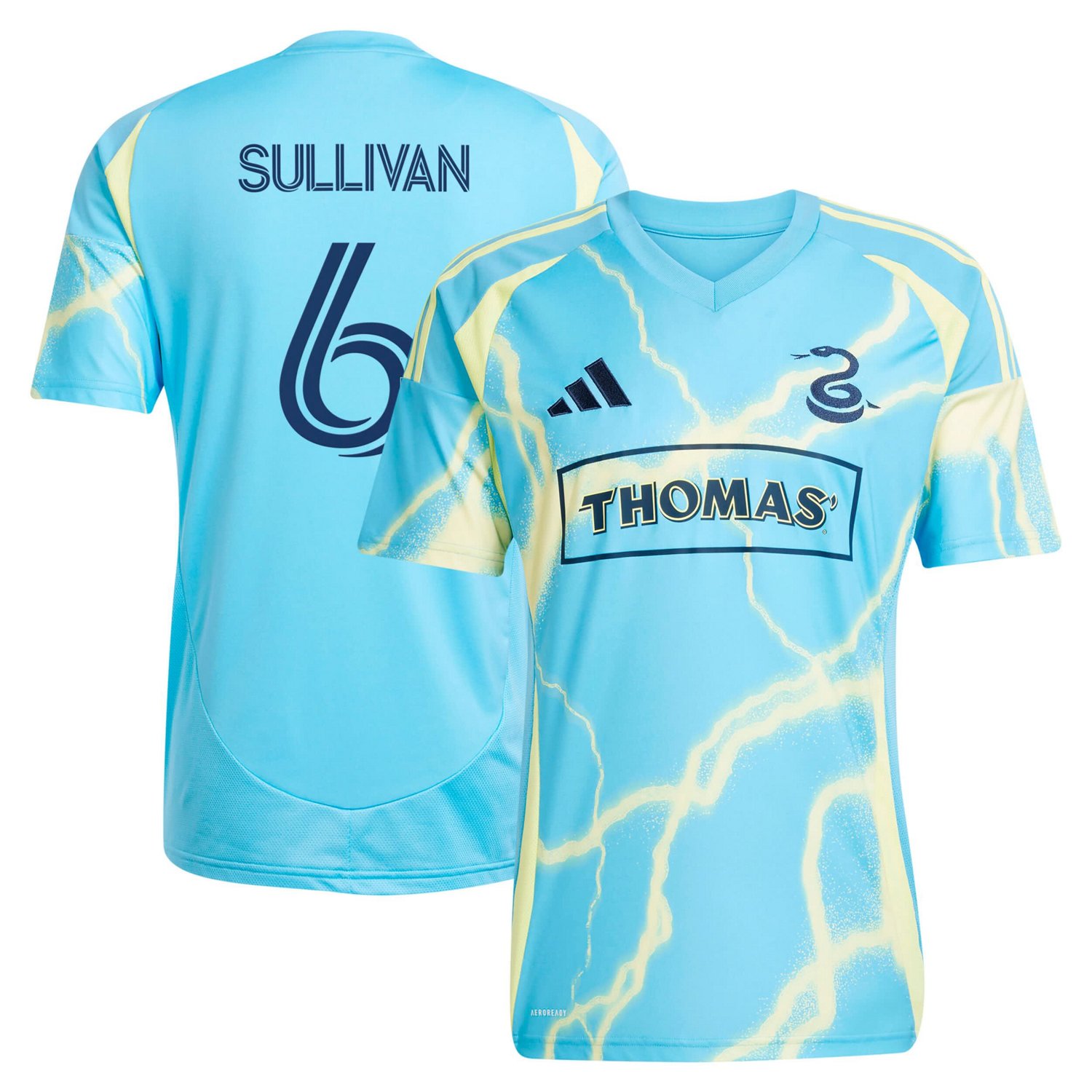 adidas Cavan Sullivan Philadelphia Union 2025 The Voltage Kit Replica Player Jersey