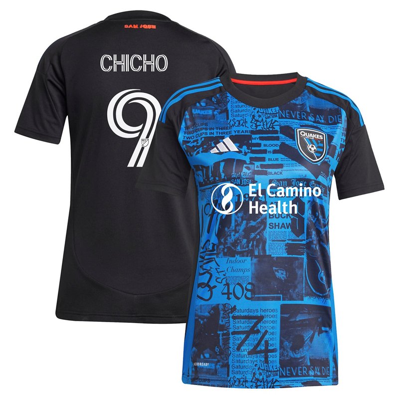 Adidas Cristian Arango San Jose Earthquakes 2025 Headliner Replica Player Jersey-image