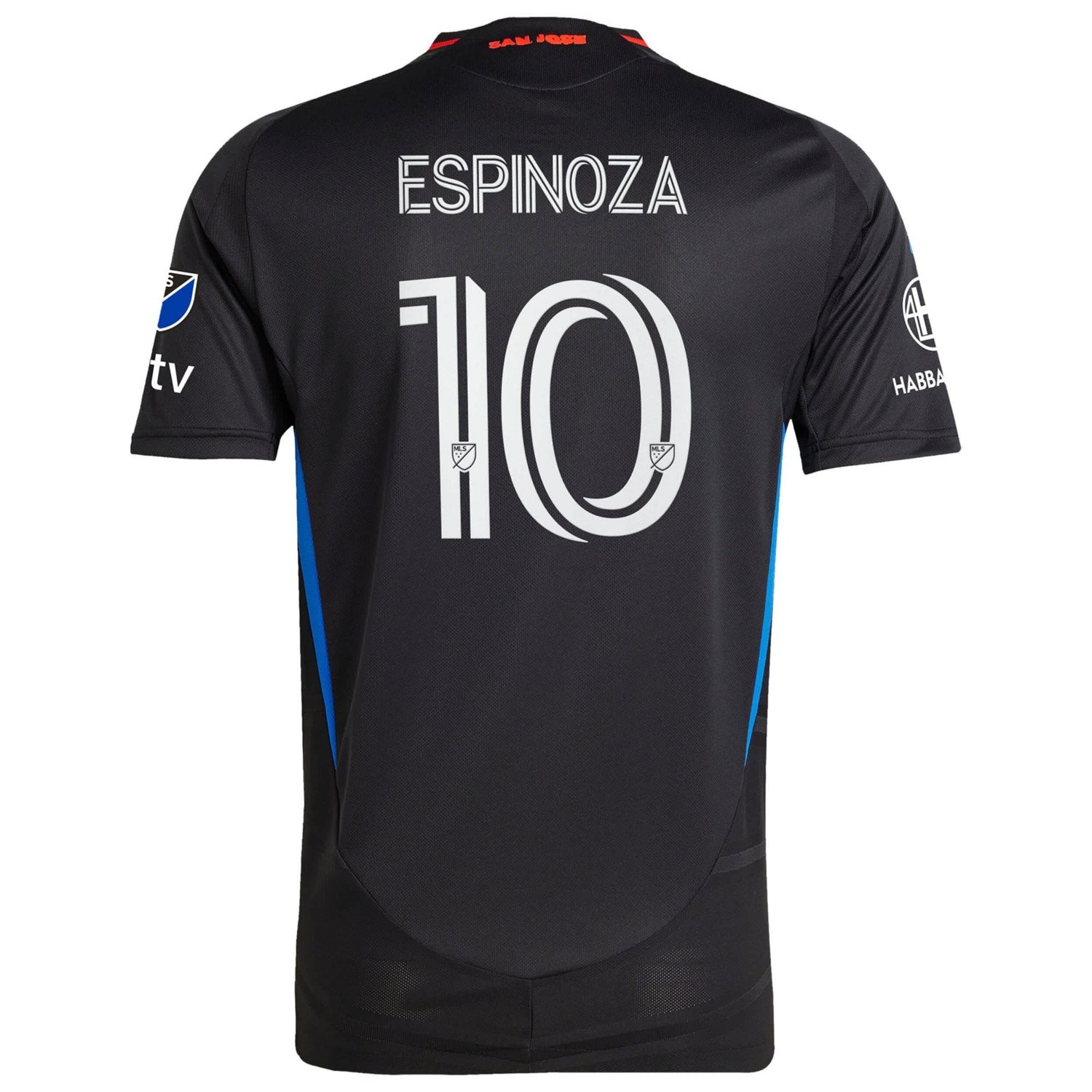 adidas Cristian Espinoza San Jose Earthquakes 2025 Headliner Authentic Player Jersey