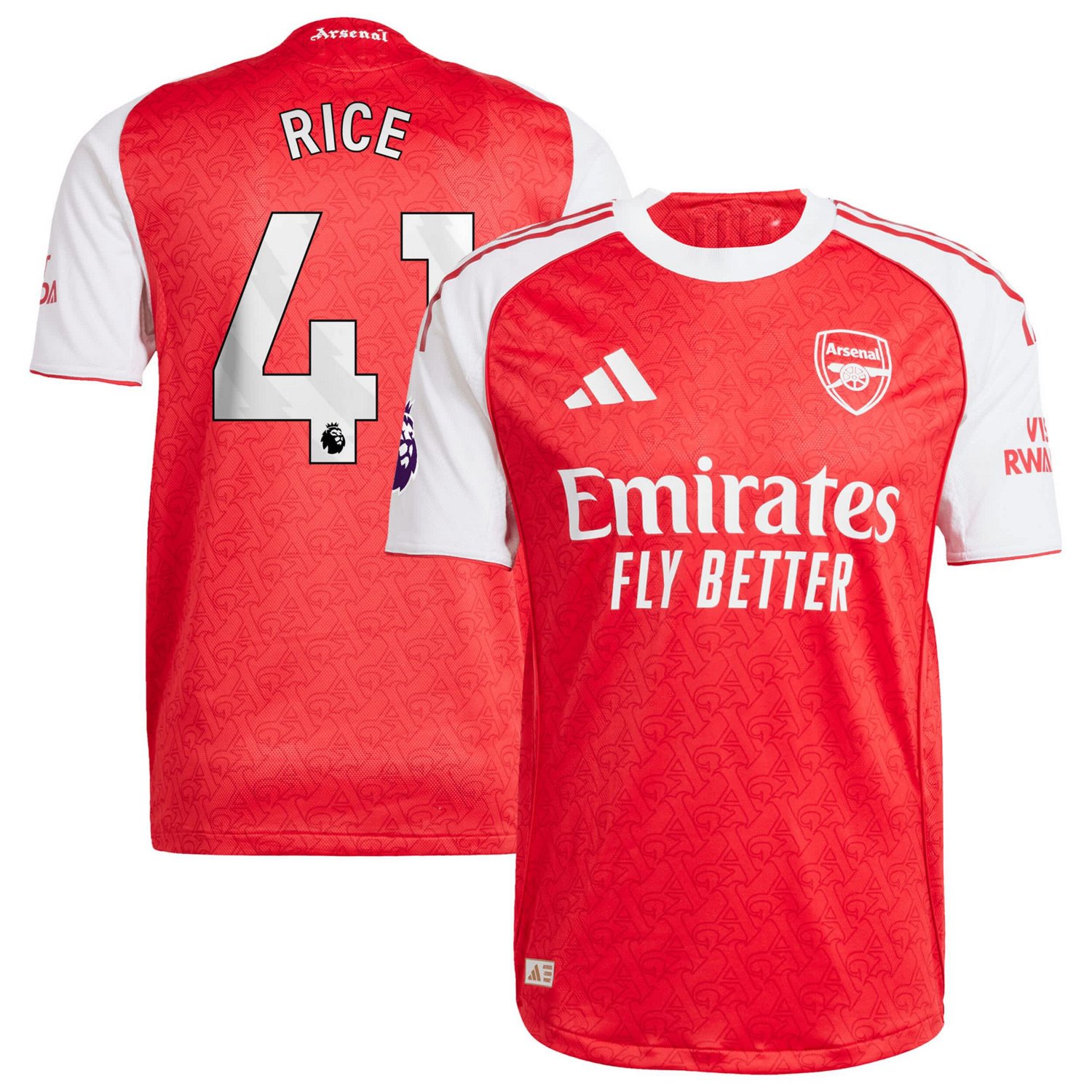 adidas Declan Rice Arsenal 2025 26 Home Authentic Player Jersey