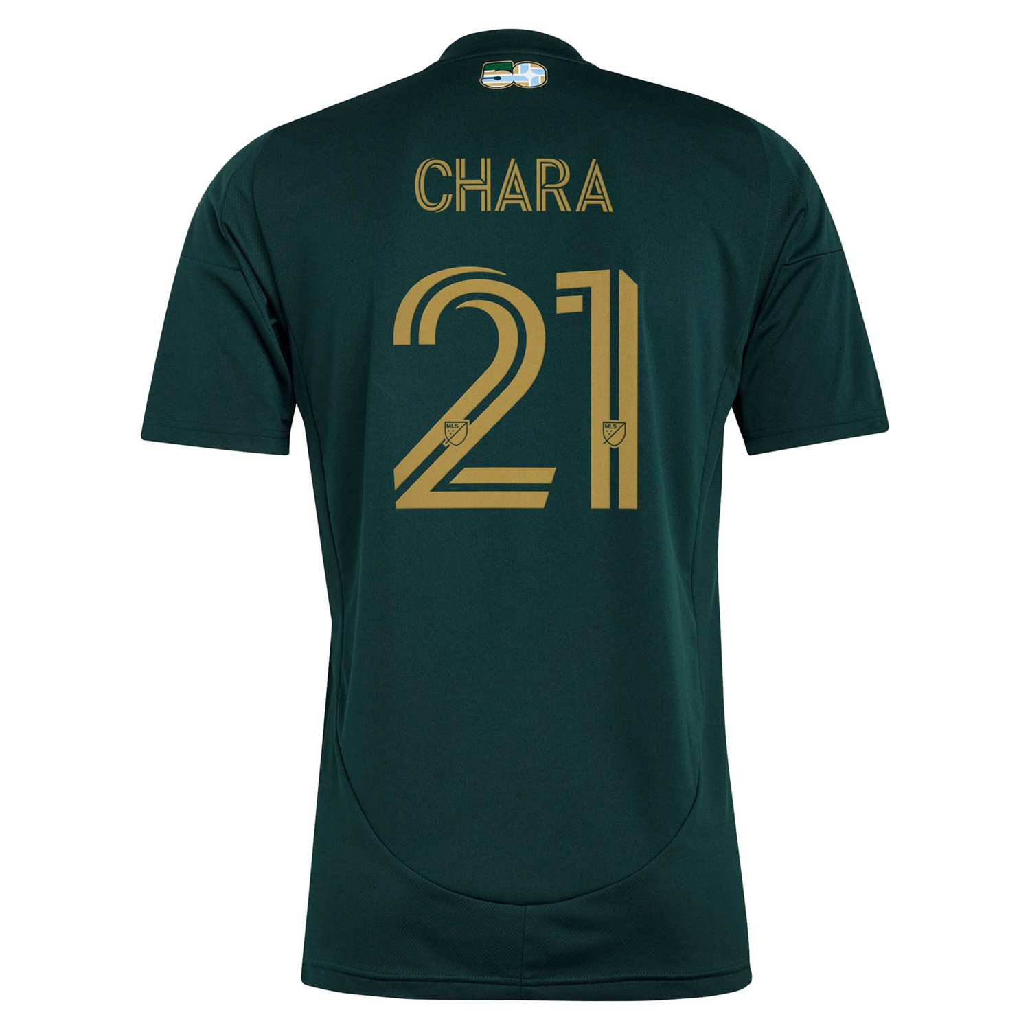 adidas Diego Chara Portland Timbers 2025 Forever  Gold Replica Player Jersey - view number 3