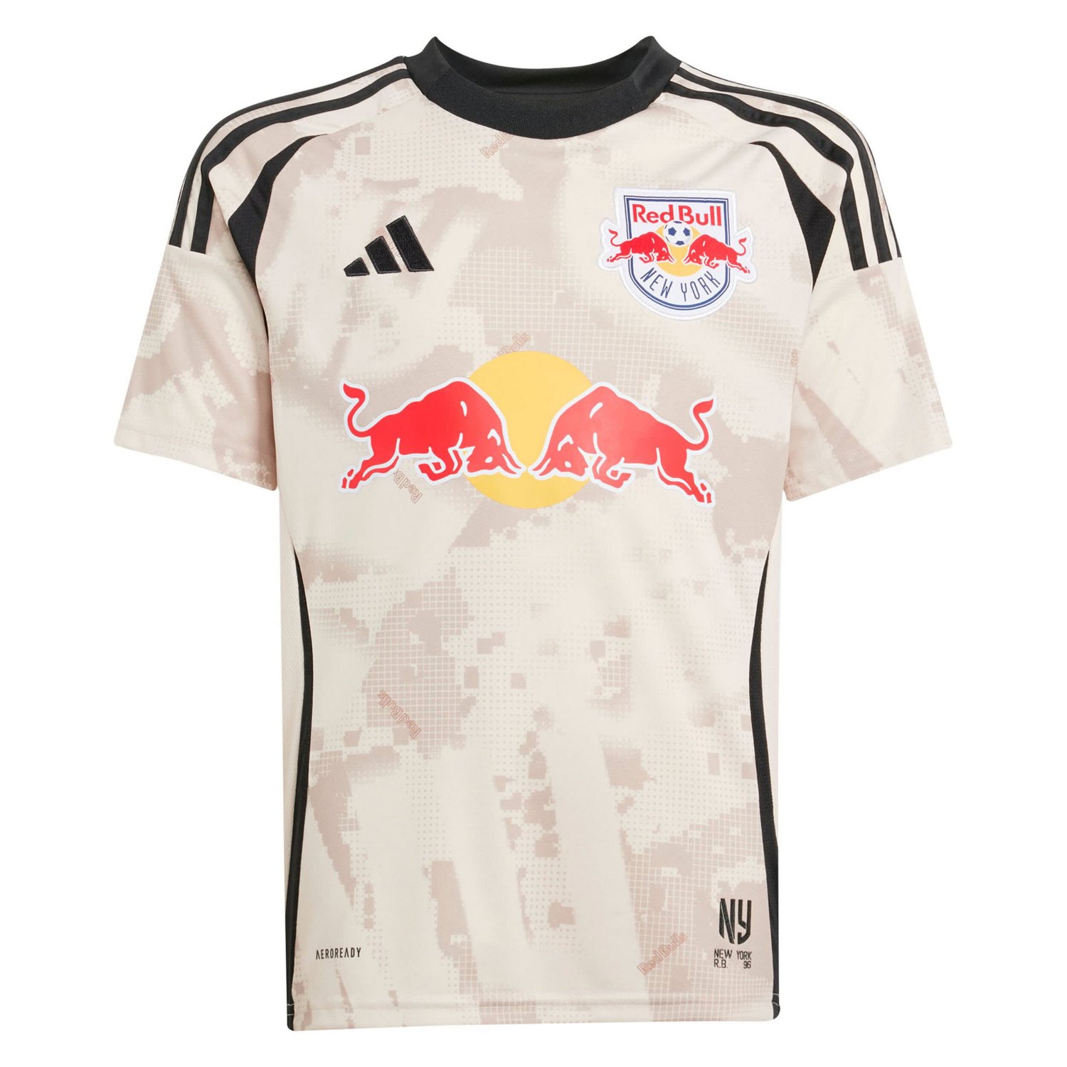 adidas Eric Maxim Choupo-Moting New York Red Bulls 2025 Stone Kit Replica Player Jersey - view number 2