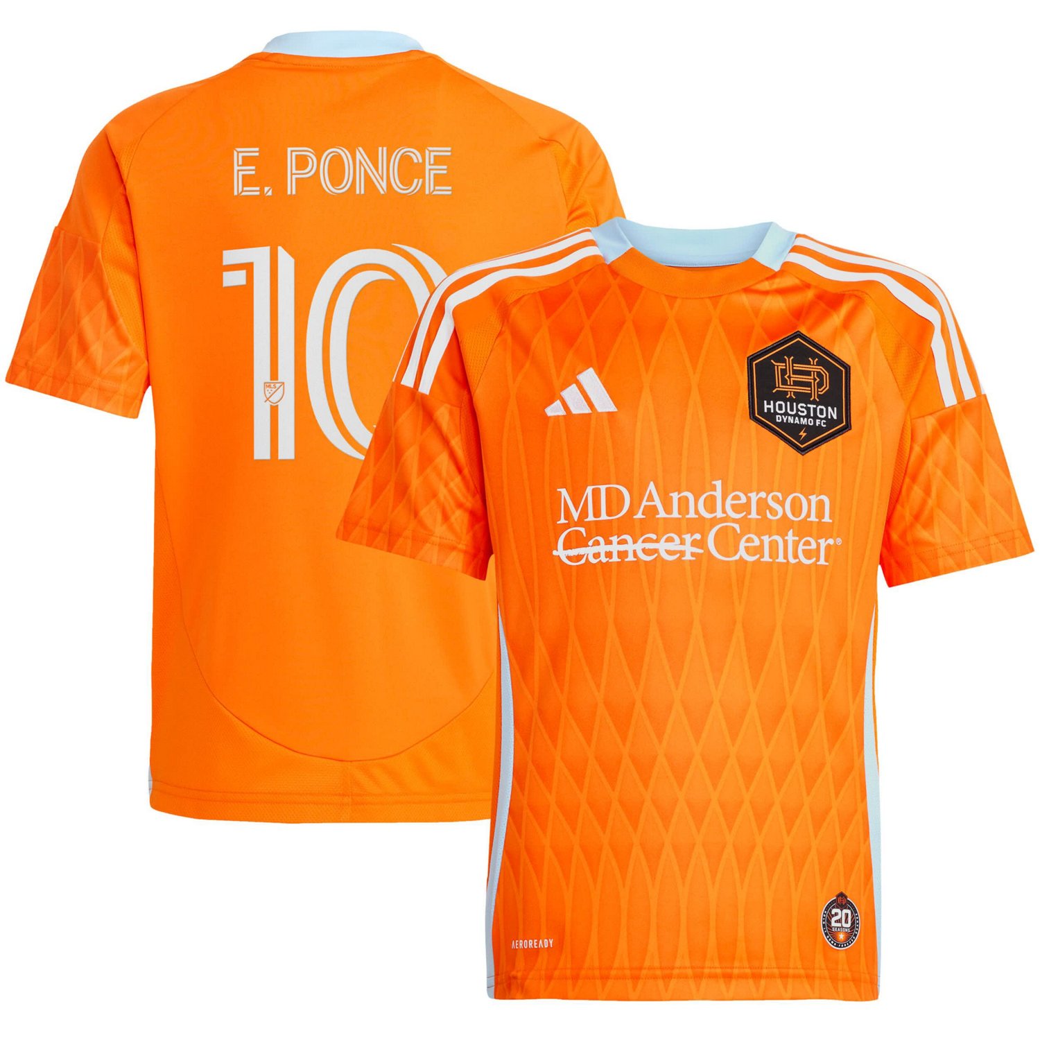adidas Ezequiel Ponce Houston Dynamo FC 2025 Season 20 Replica Player Jersey