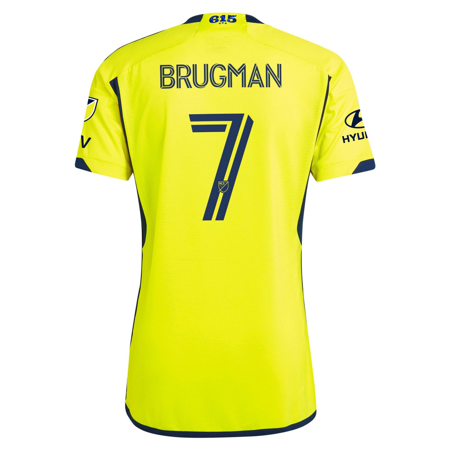 adidas Gastn Brugman Nashville SC 2024 The 615 Kit Authentic Player Jersey - view number 3