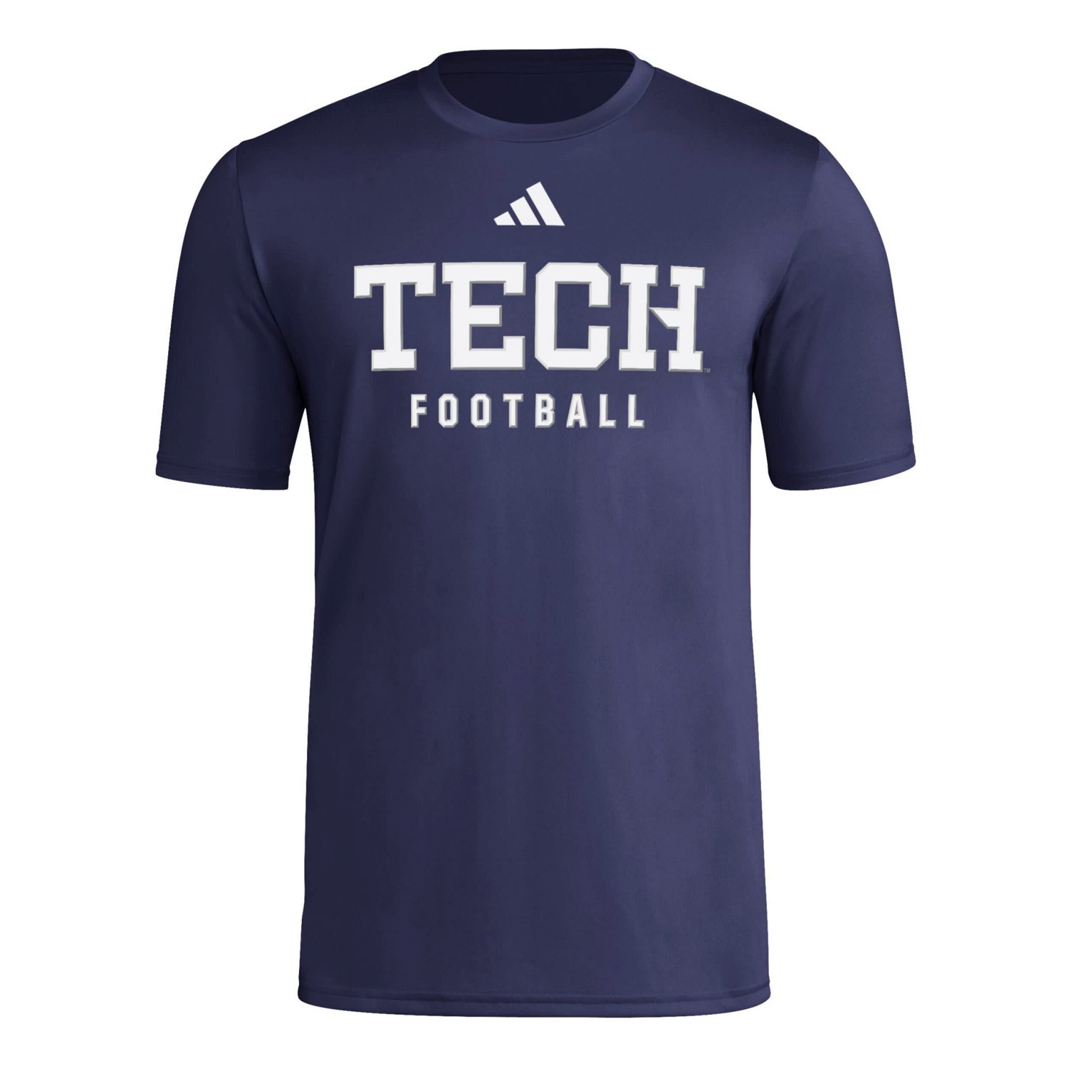 adidas Georgia Tech Yellow Jackets Locker Practice Football Pre-Game T-Shirt - view number 2