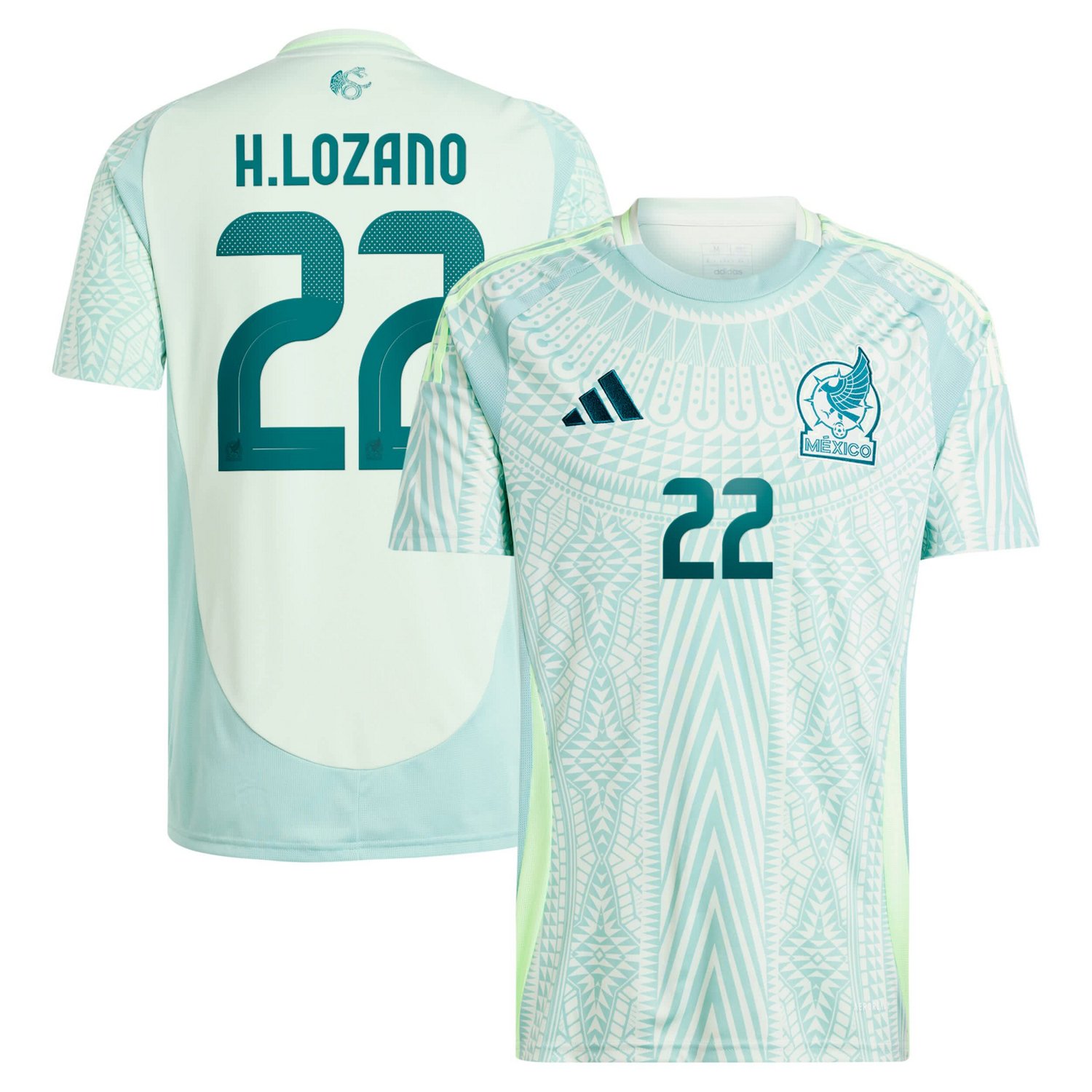 adidas Hirving Lozano Mexico National Team 2024 Away Replica Player Jersey