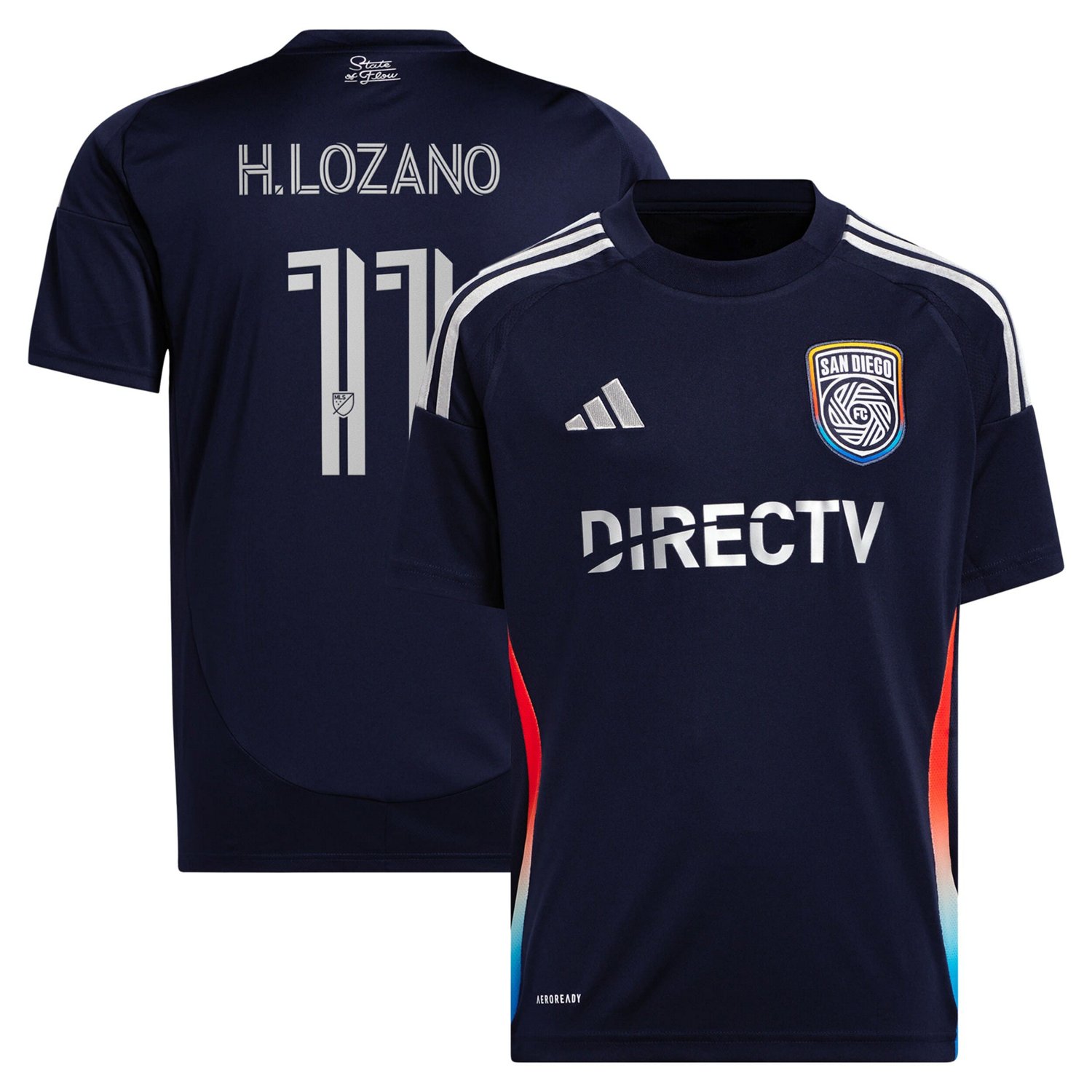 adidas Hirving Lozano San Diego FC 2025 State of Flow Replica Player Jersey - view number 1