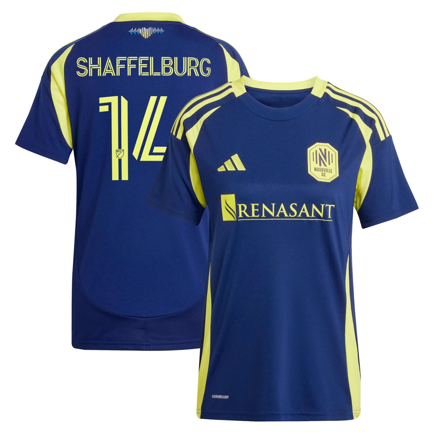 adidas Jacob Shaffelburg Nashville SC 2025 The Heart of Nashville Kit Replica Player Jersey