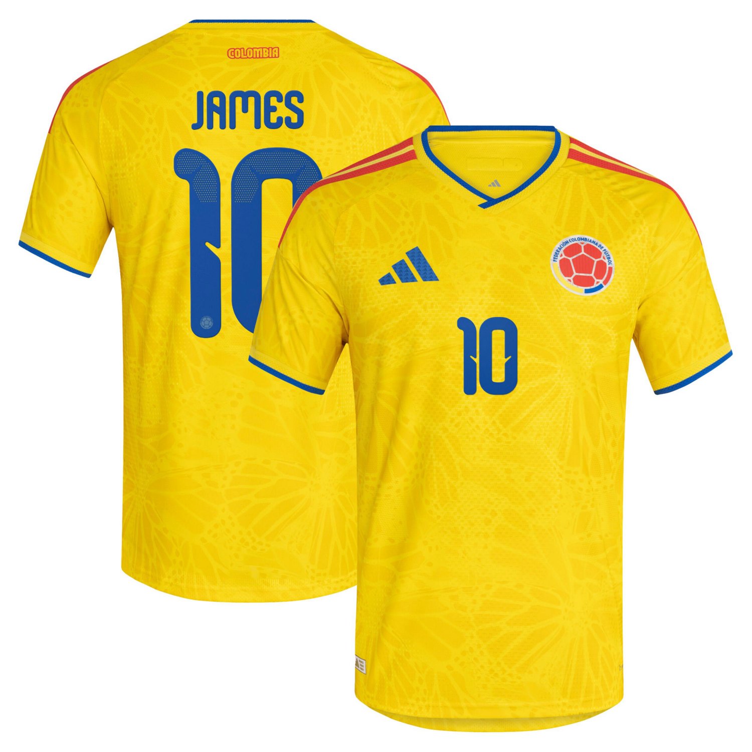adidas James Rodriguez Colombia National Team 2026 Home Authentic Jersey