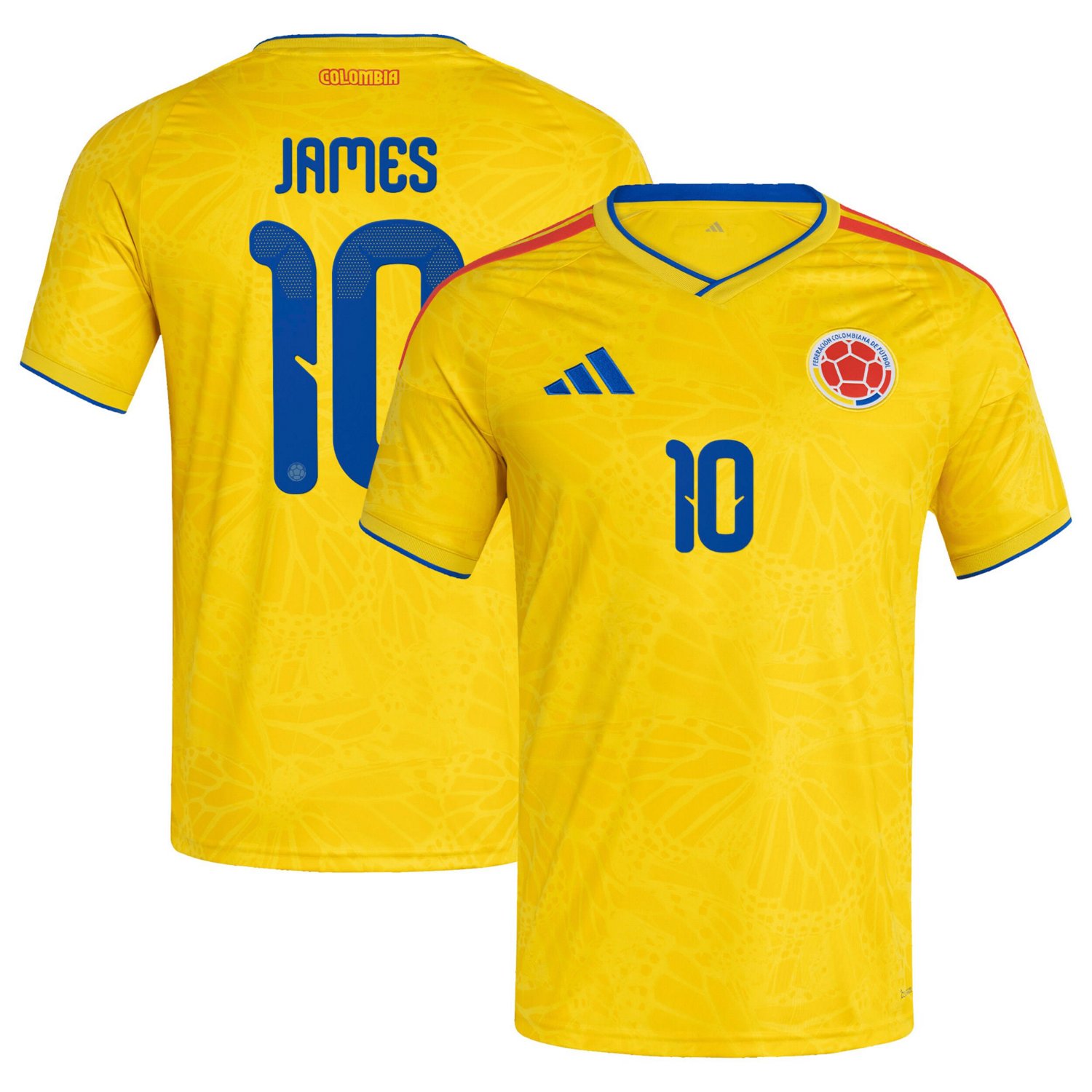 adidas James Rodriguez Colombia National Team 2026 Home Replica Jersey