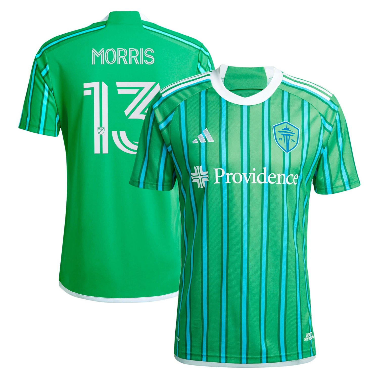 adidas Jordan Morris Seattle Sounders FC 2024 The Anniversary Kit Replica Player Jersey - view number 1