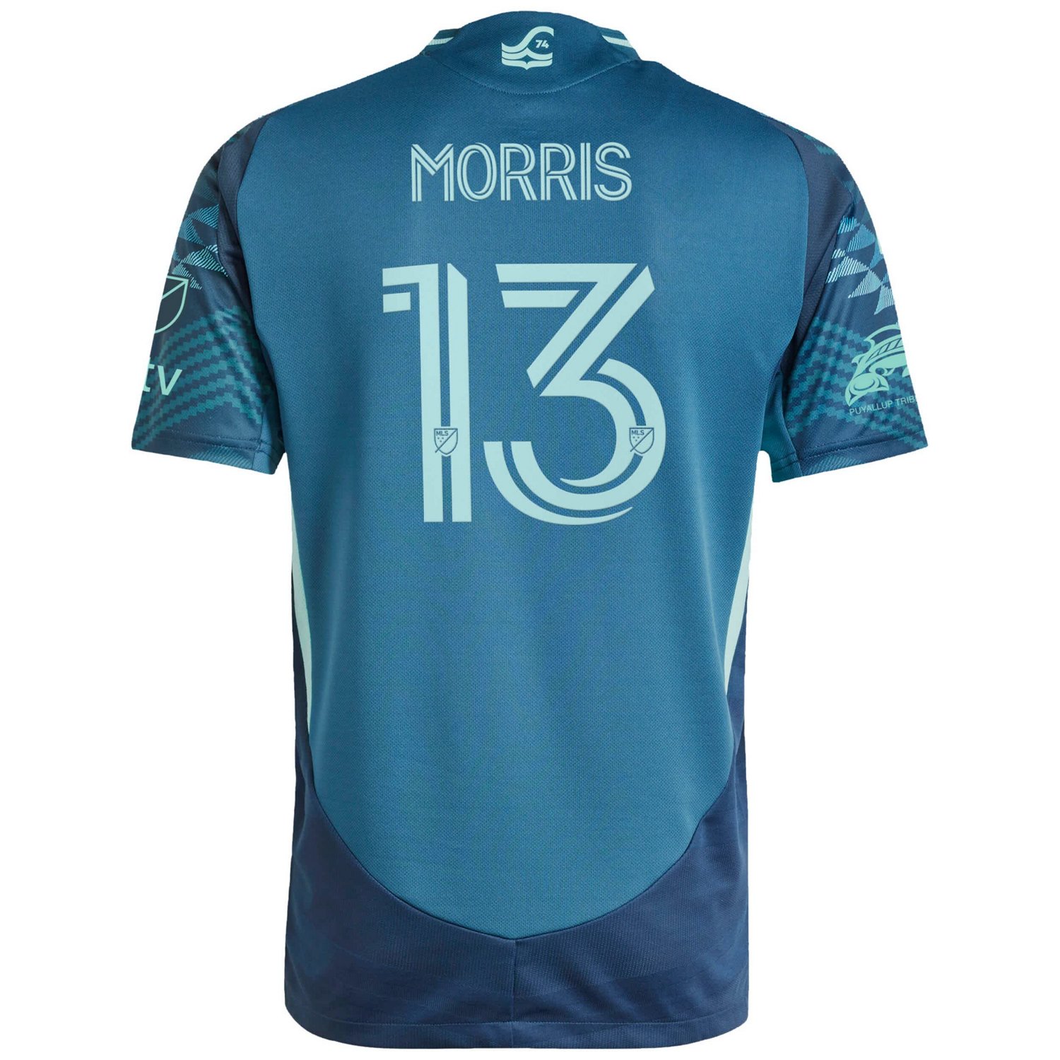 adidas Jordan Morris Seattle Sounders FC 2025 The Salish Sea Kit Authentic Player Jersey - view number 3