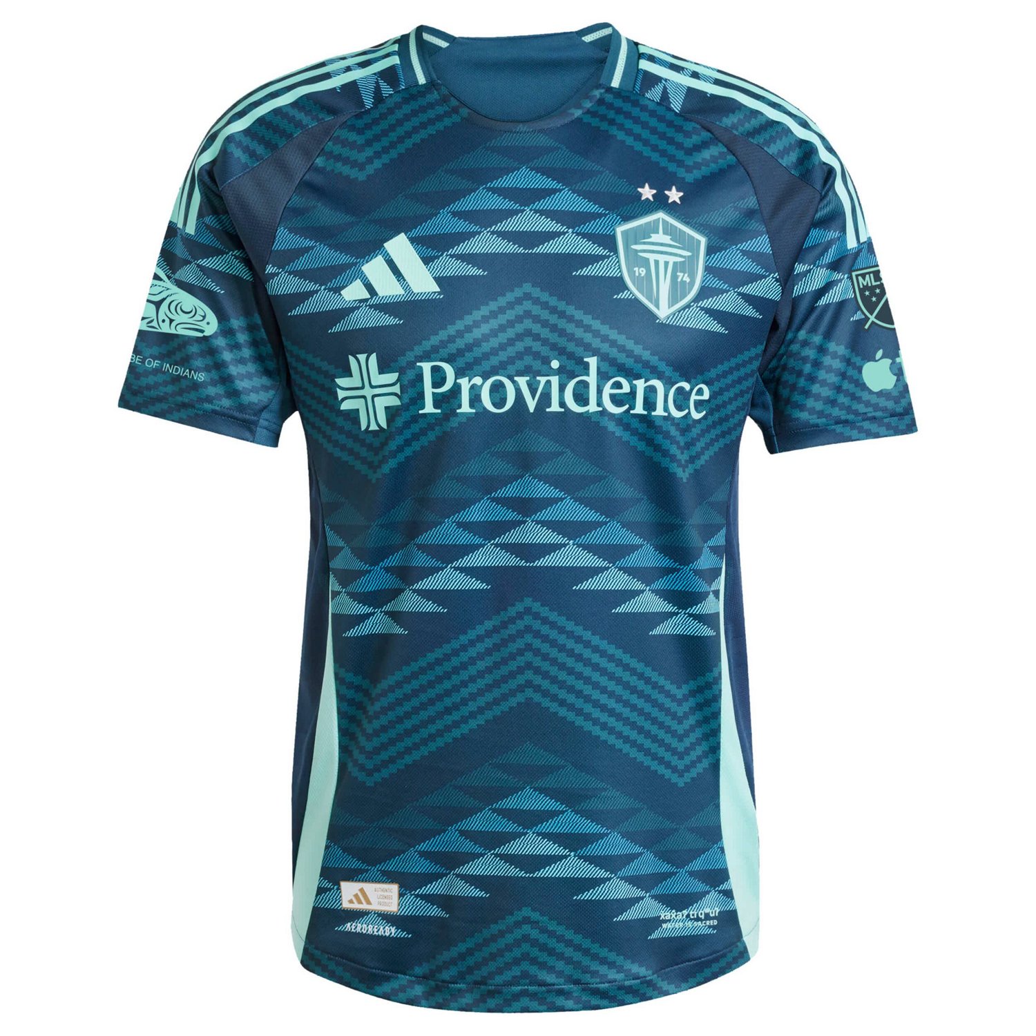 adidas Jordan Morris Seattle Sounders FC 2025 The Salish Sea Kit Authentic Player Jersey - view number 2