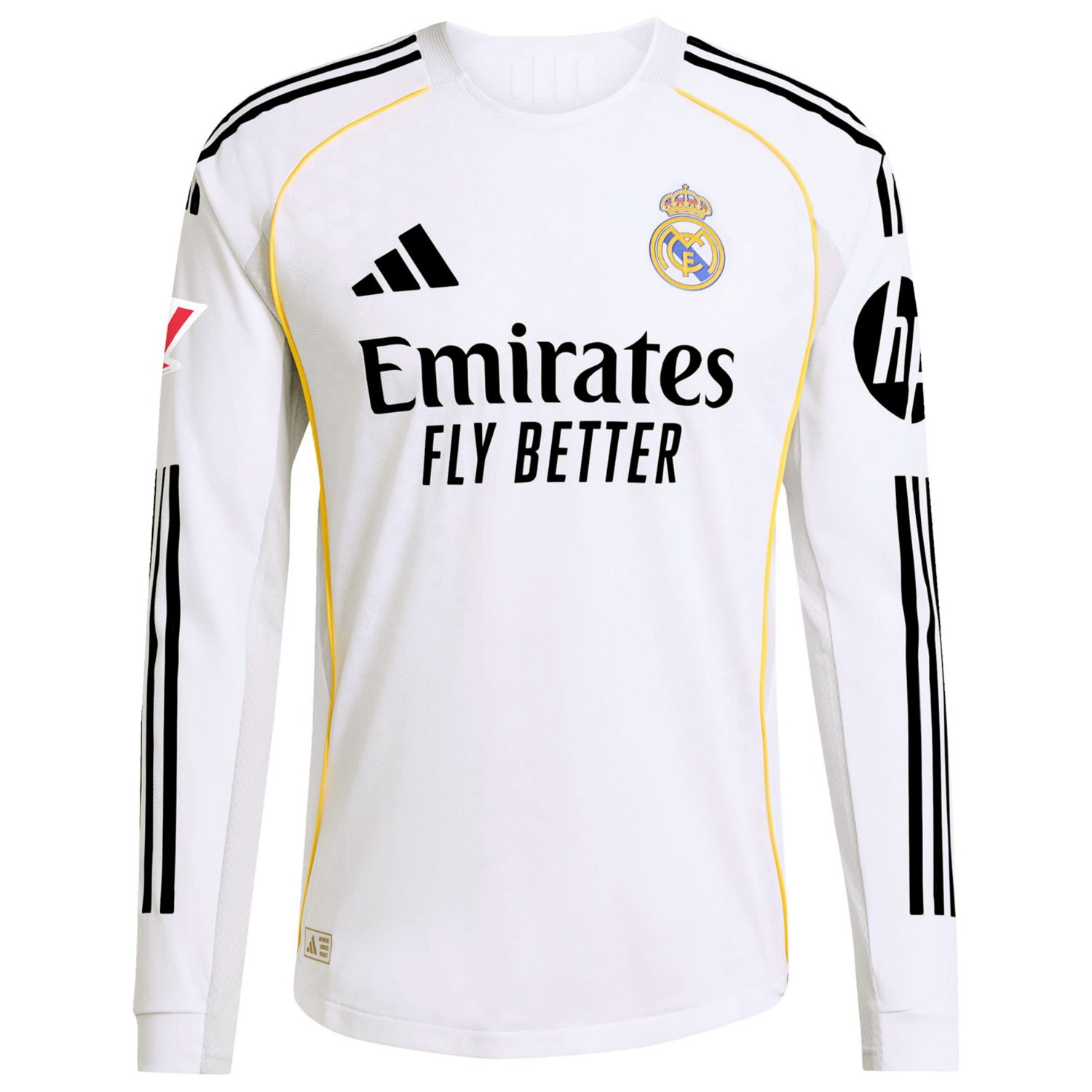adidas Jude Bellingham Real Madrid 2025 26 Home Authentic Long Sleeve Jersey