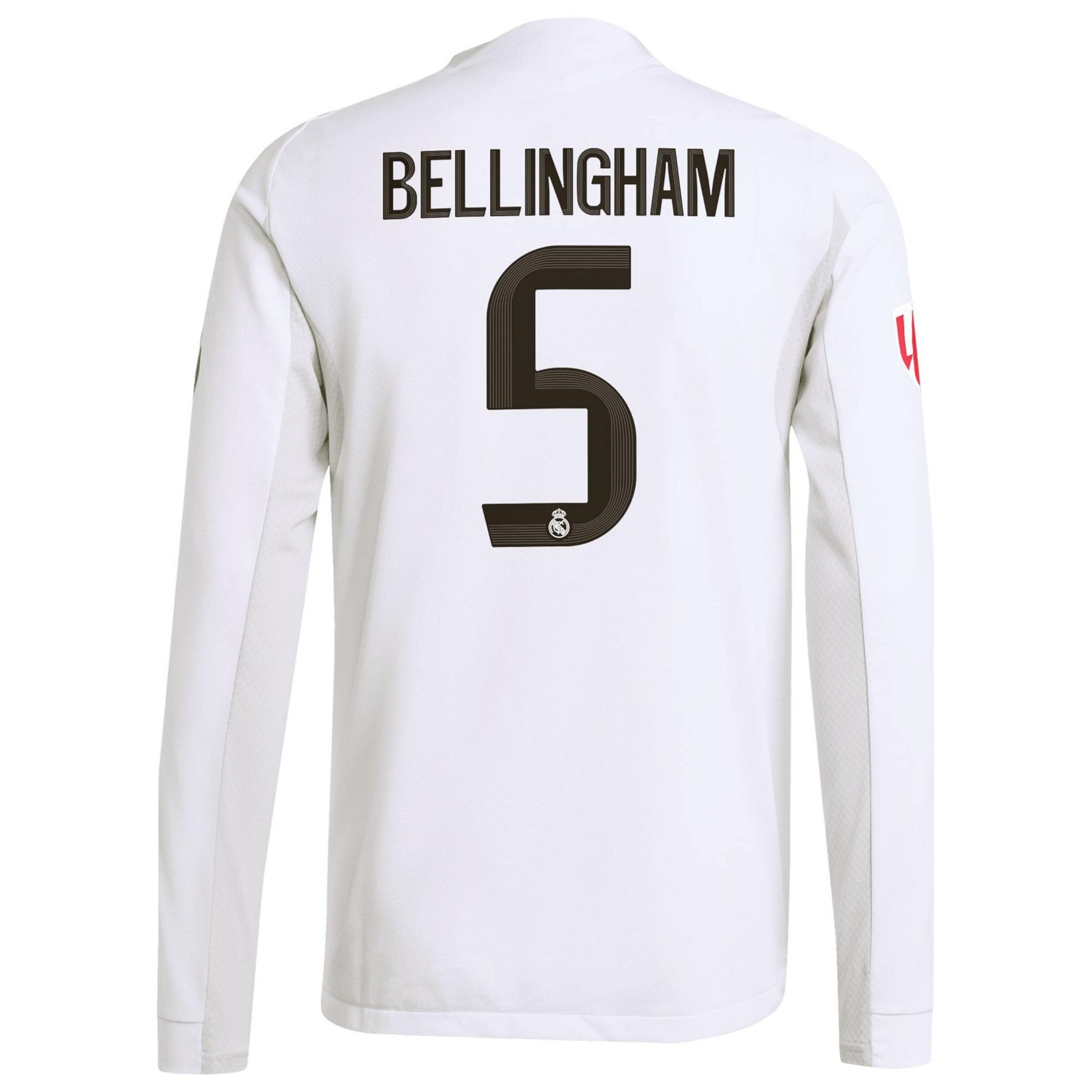 adidas Jude Bellingham Real Madrid 2025 26 Home Authentic Long Sleeve Jersey