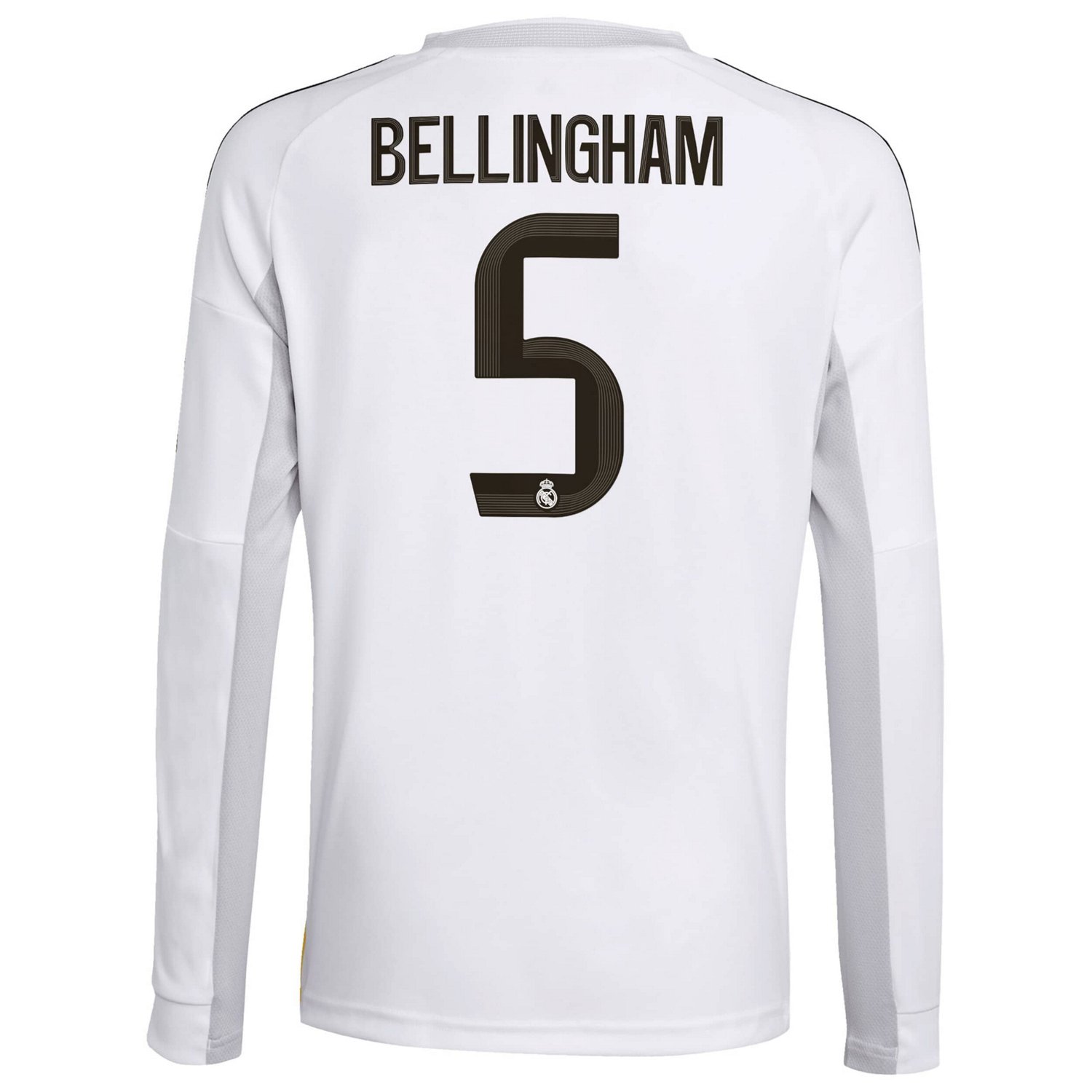 adidas Jude Bellingham Real Madrid 2025 26 Home Replica Long Sleeve Jersey