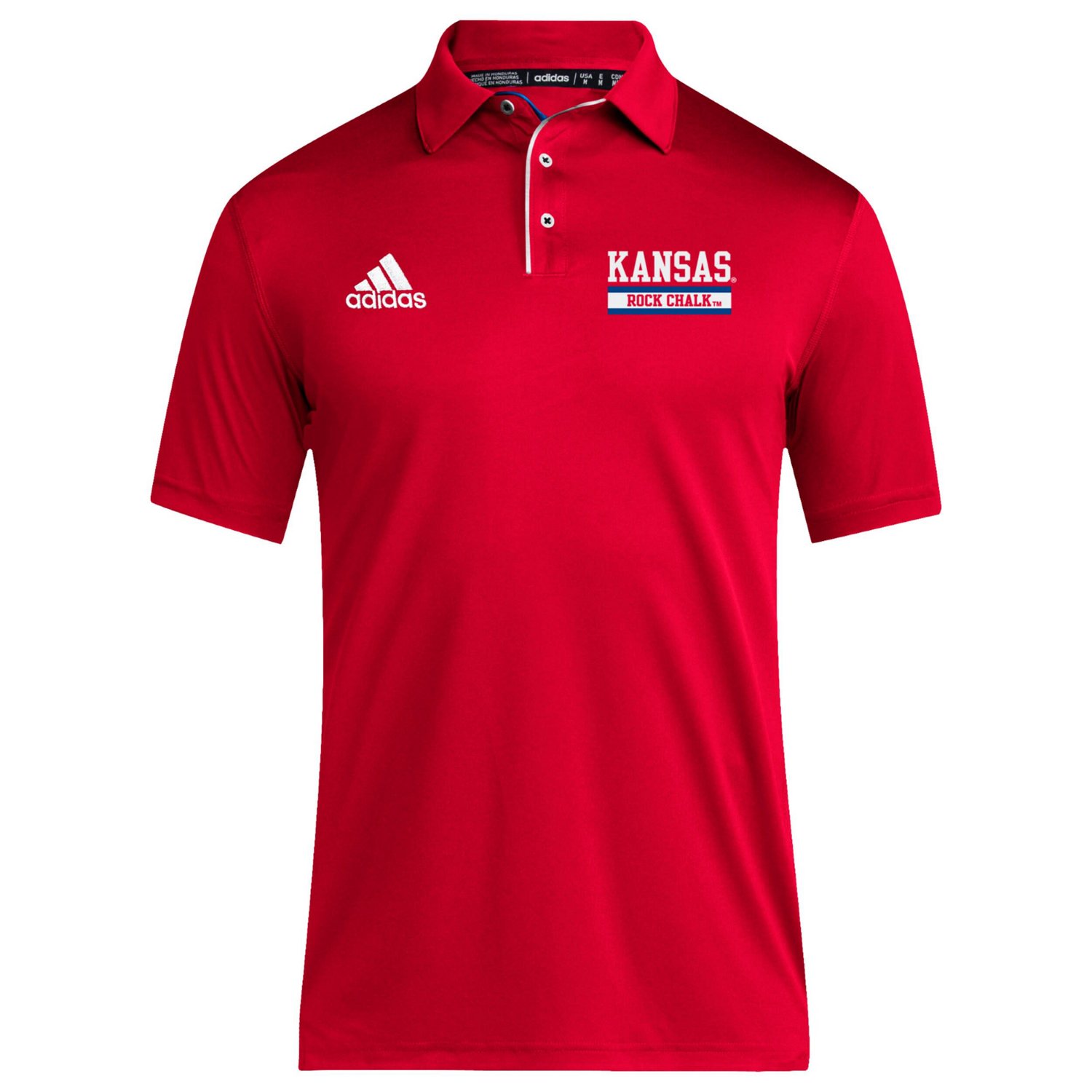 adidas Kansas Jayhawks Coaches Polo                                                                                              - view number 2