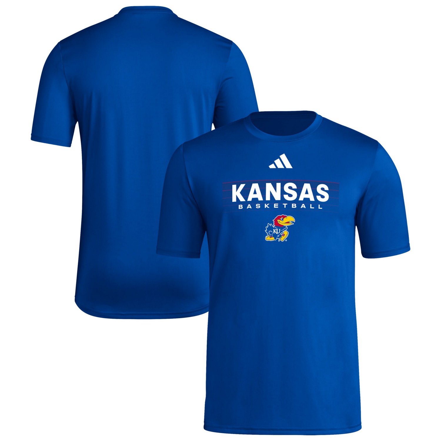 adidas Kansas Jayhawks Locker On-Court The Fade Pregame AEROREADY T-Shirt