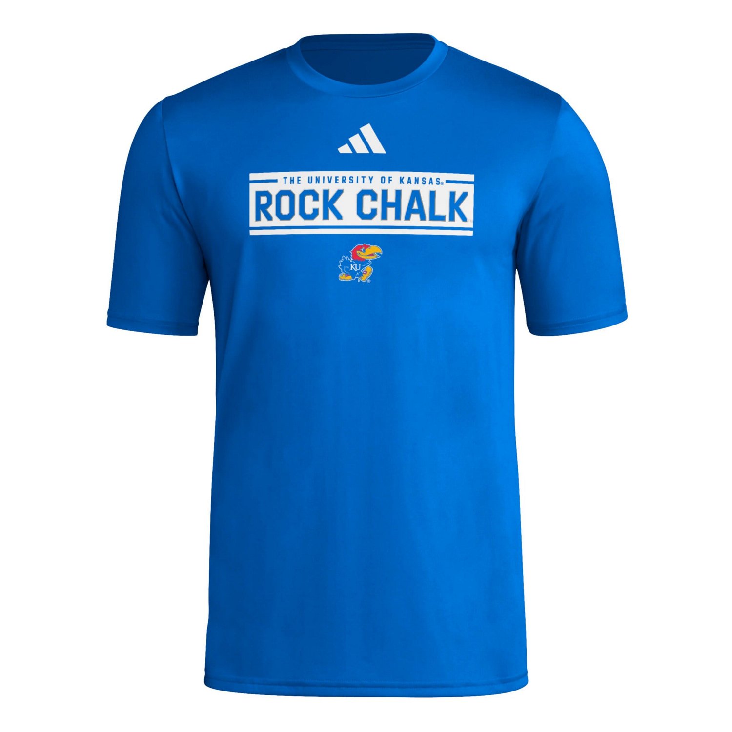 adidas Kansas Jayhawks Locker Slogan Pre-Game T-Shirt - view number 2