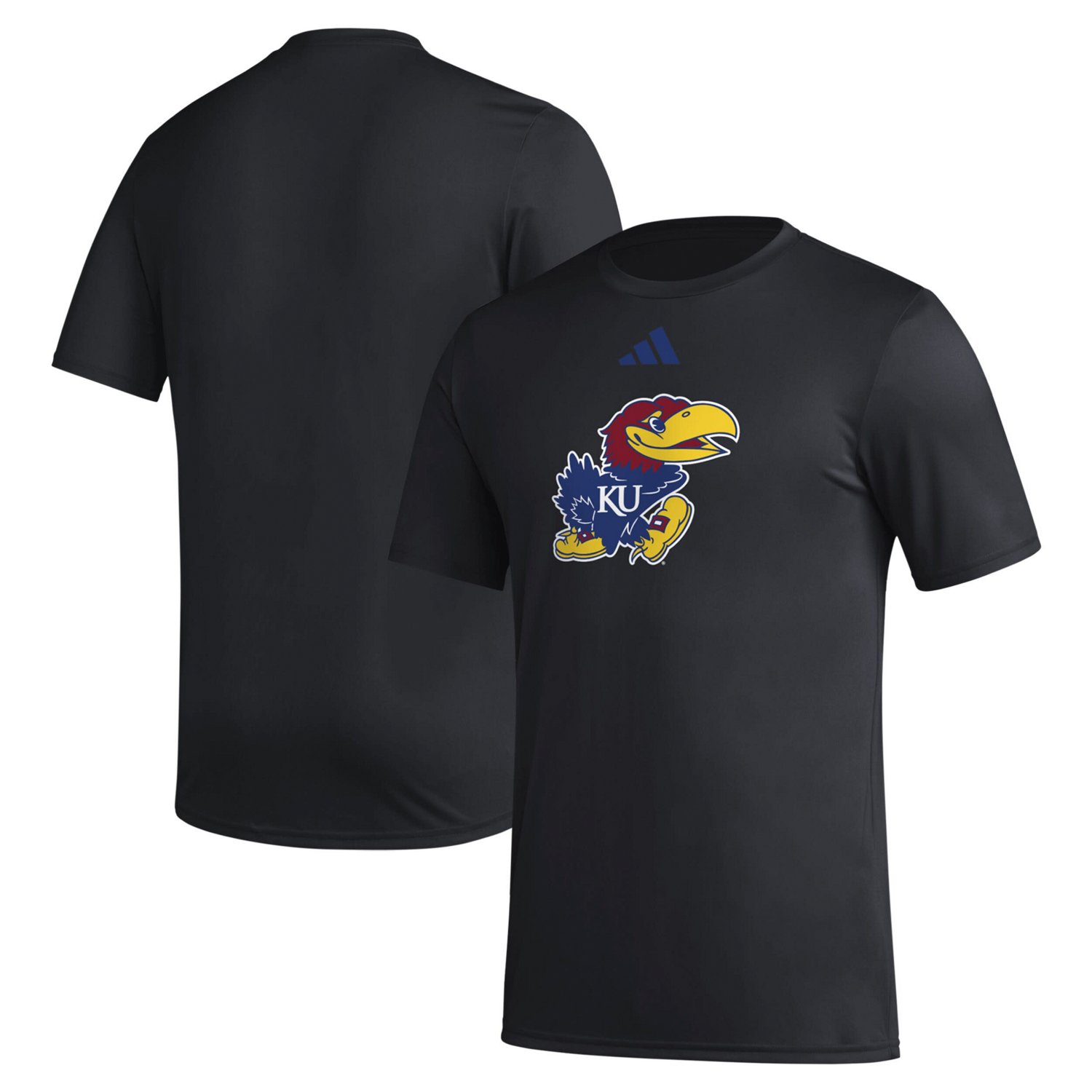 adidas Kansas Jayhawks Primary Locker Logo Pre-Game AEROREADY T-Shirt
