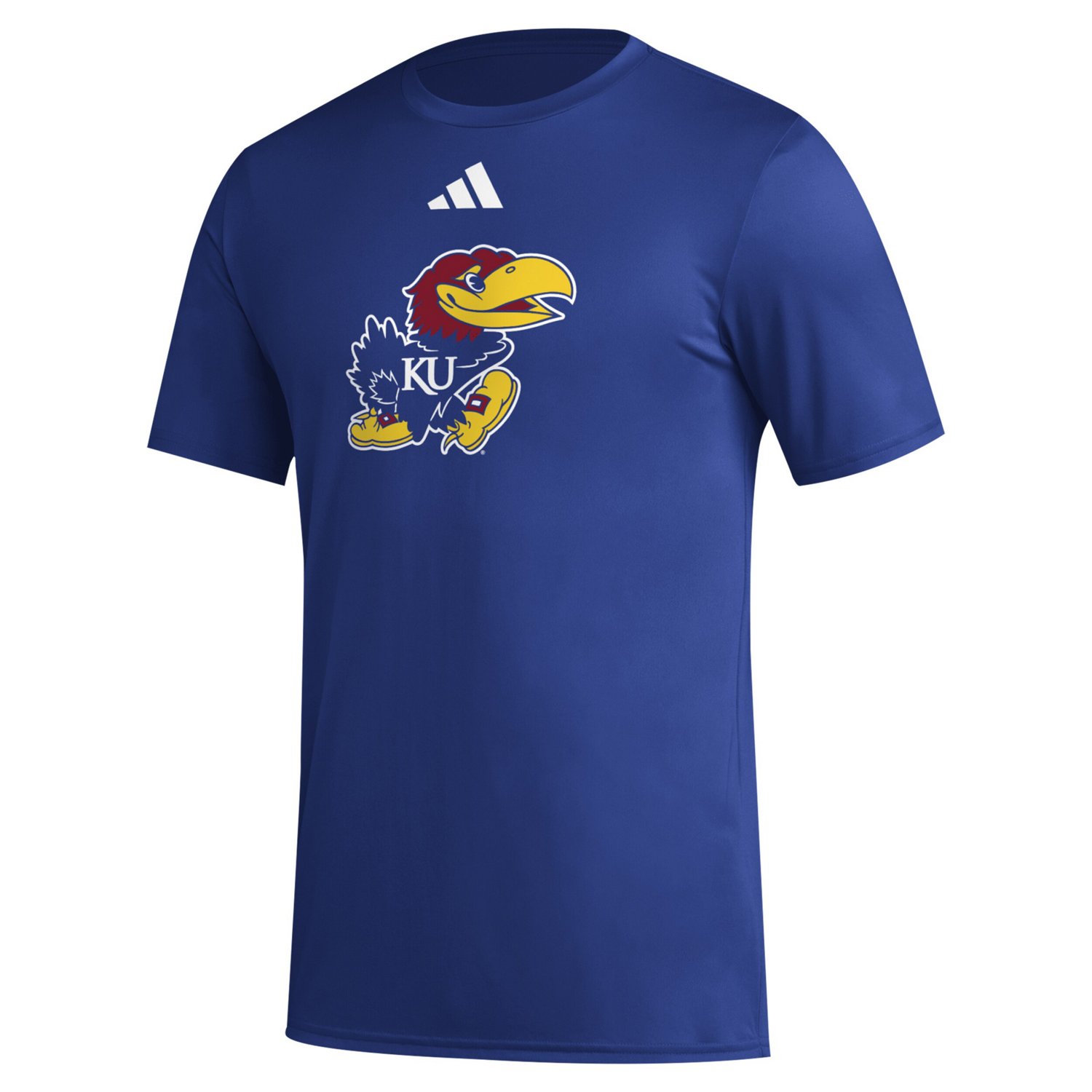 adidas Kansas Jayhawks Primary Locker Logo Pre-Game AEROREADY T-Shirt - view number 2