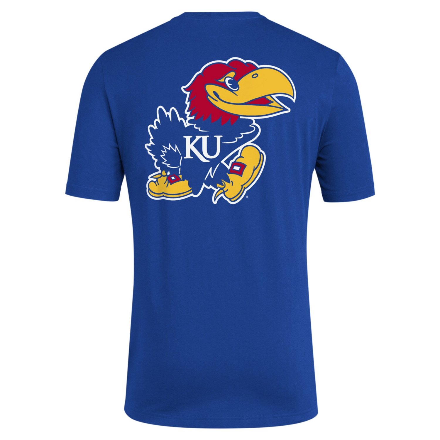 adidas Kansas Jayhawks Reverse Retro Baseball 2 Hit T-Shirt - view number 3