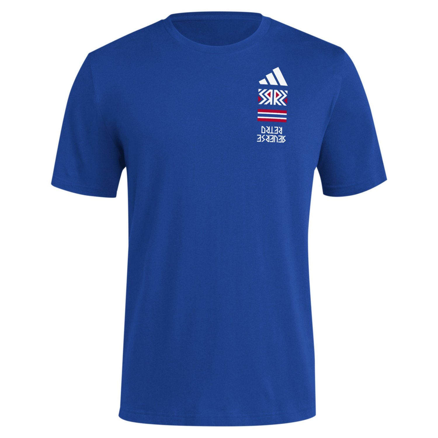 adidas Kansas Jayhawks Reverse Retro Baseball 2 Hit T-Shirt - view number 2