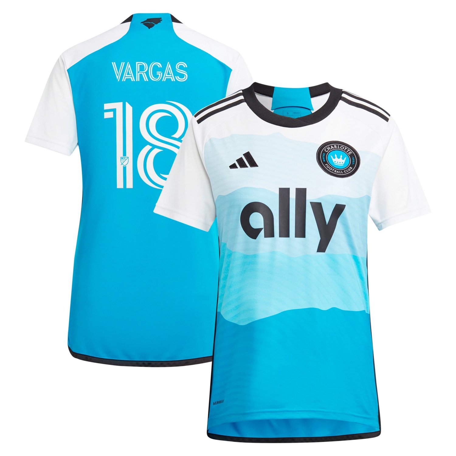 adidas Kerwin Vargas Charlotte FC 2024 The Carolina Kit Explore Replica Player Jersey