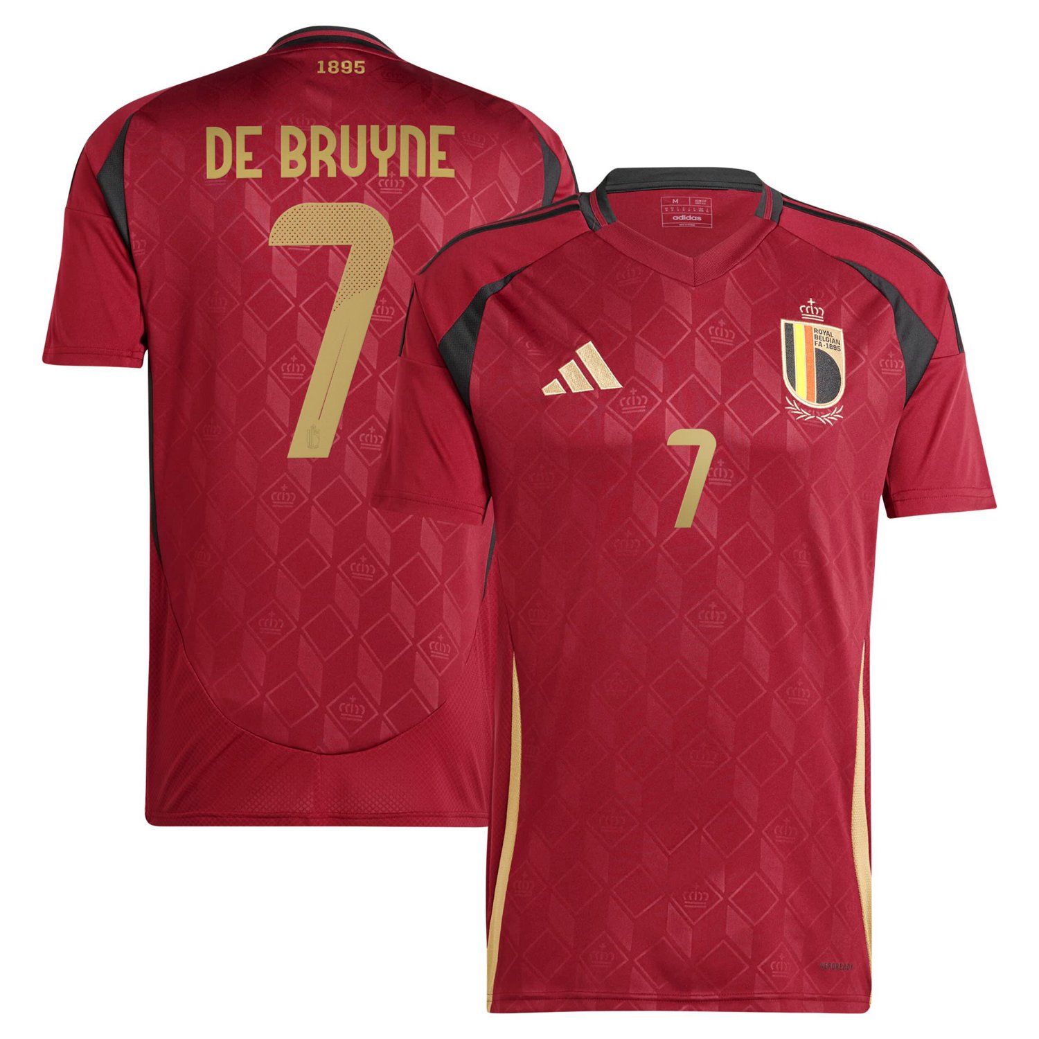 adidas Kevin De Bruyne Belgium National Team 2024 Home Replica Player Jersey - view number 1