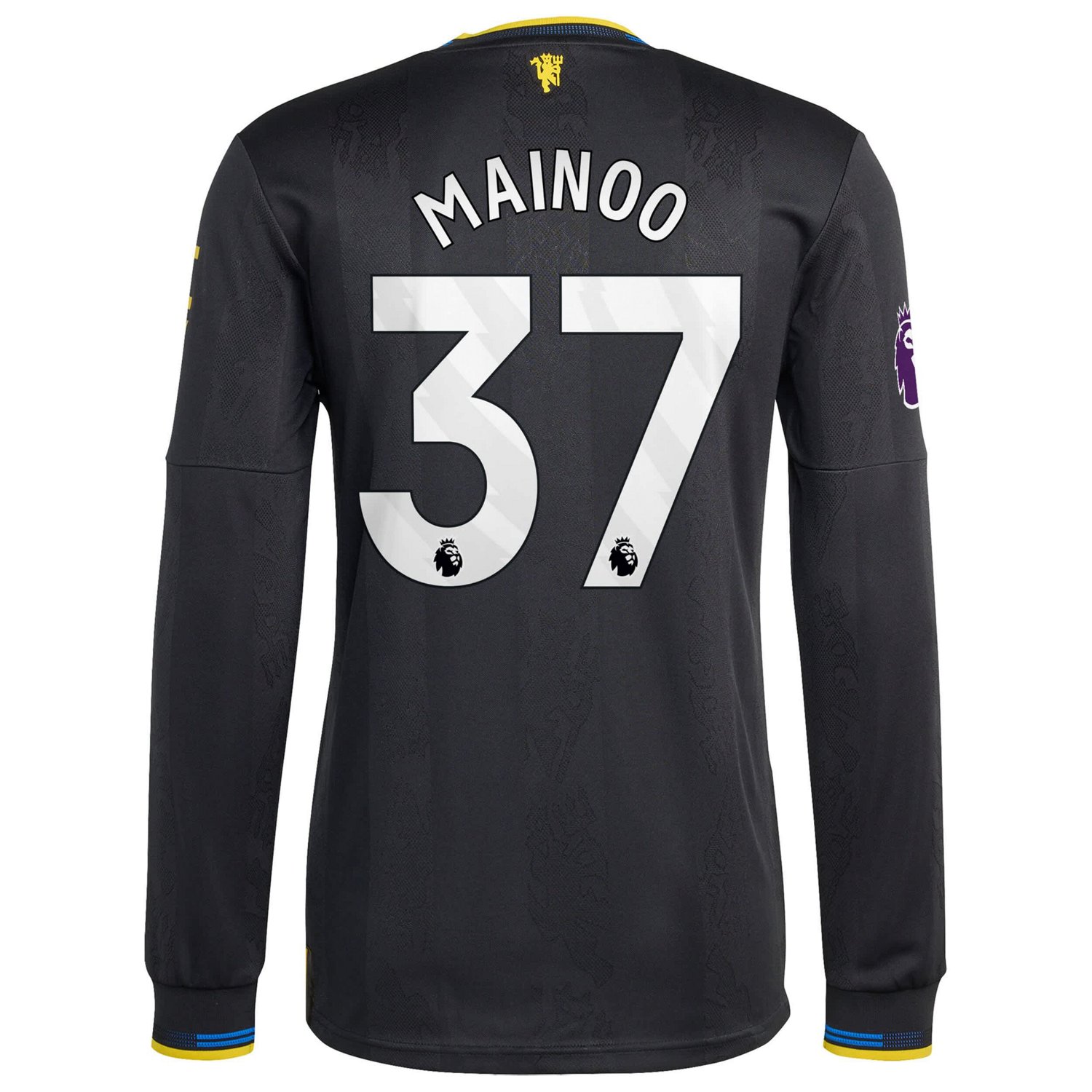 adidas Kobbie Mainoo Manchester United 2025 26 Third Authentic Long Sleeve Player Jersey - view number 3