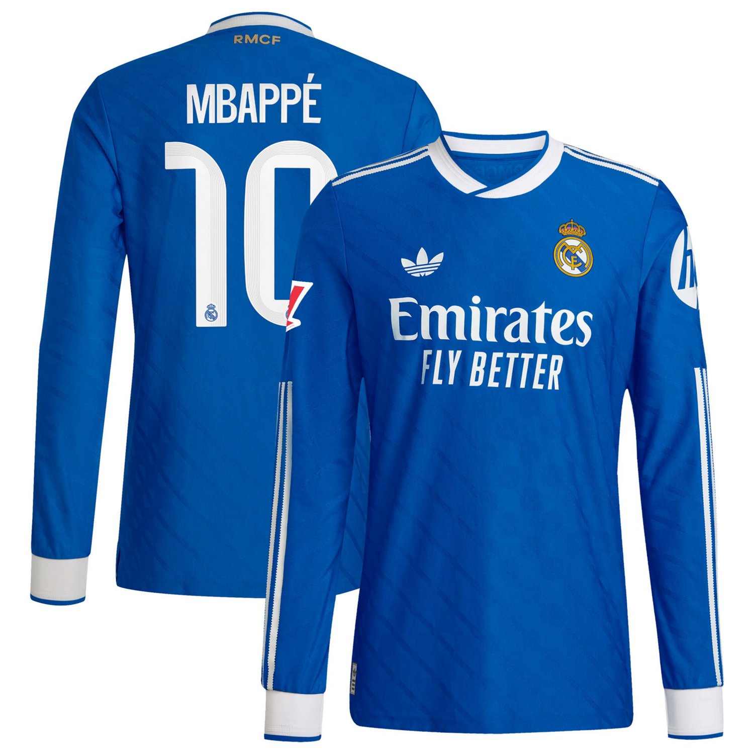 adidas Kylian Mbapp Real Madrid 2025 26 Third Authentic Long Sleeve Player Jersey