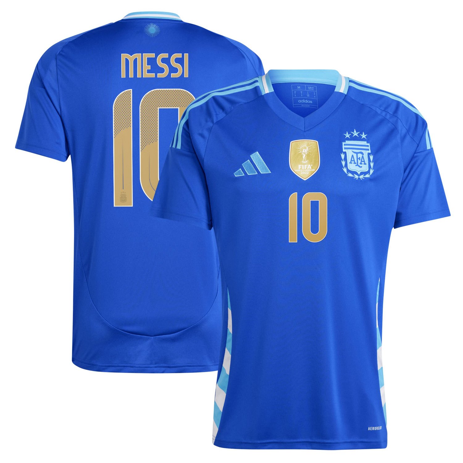 adidas Lionel Messi Argentina National Team 2024 Away Replica Player Jersey