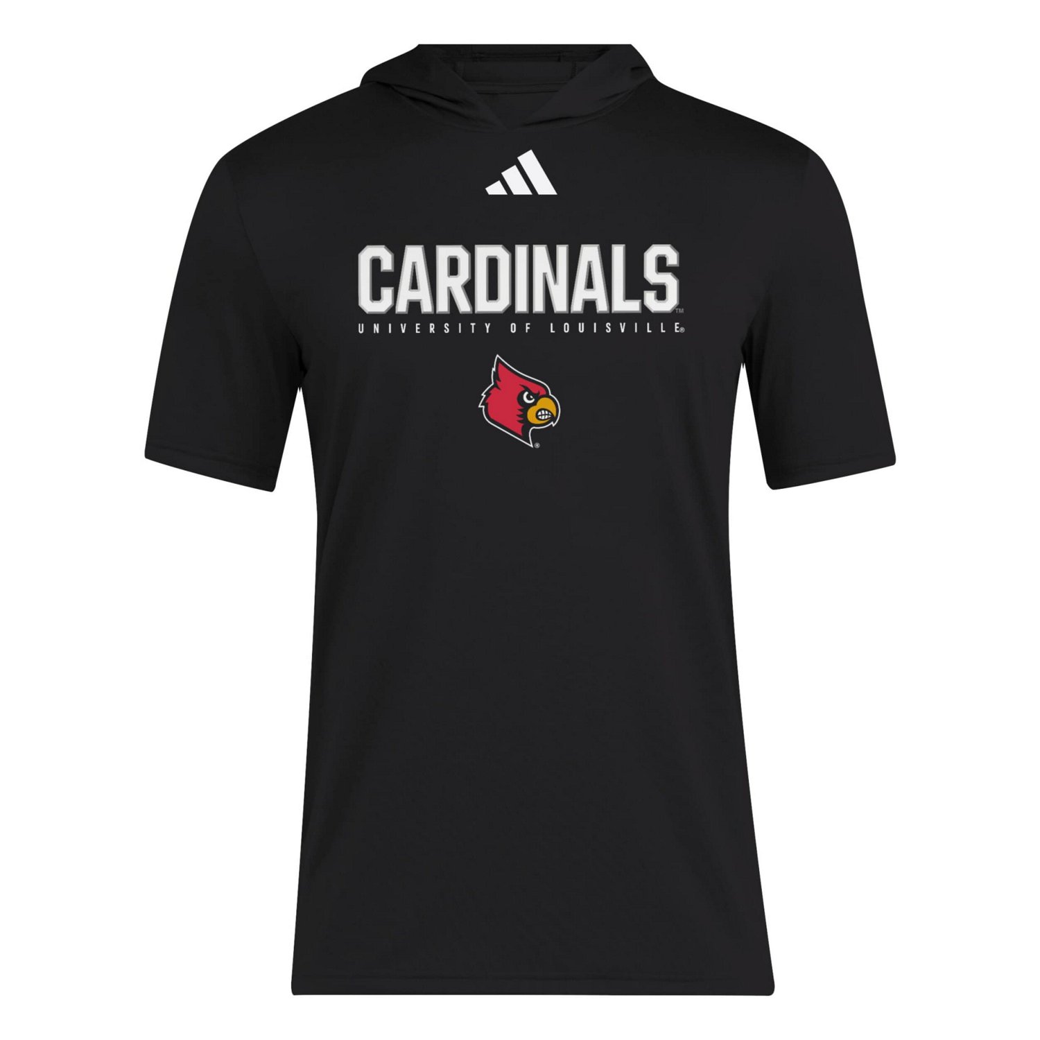 adidas Louisville Cardinals 2025 AREOREADY Sideline Training Hooded T-Shirt - view number 2