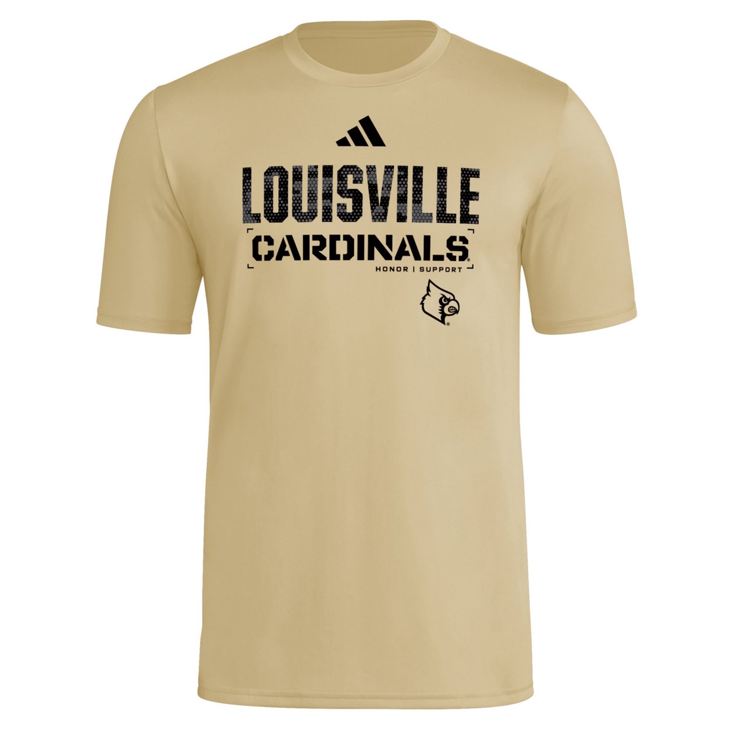 adidas Louisville Cardinals 2025 Military Appreciation Pre-Game AEROREADY T-Shirt - view number 2