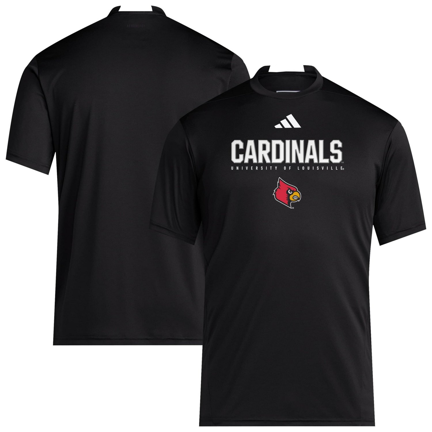 adidas Louisville Cardinals 2025 Training Performance Team T-Shirt