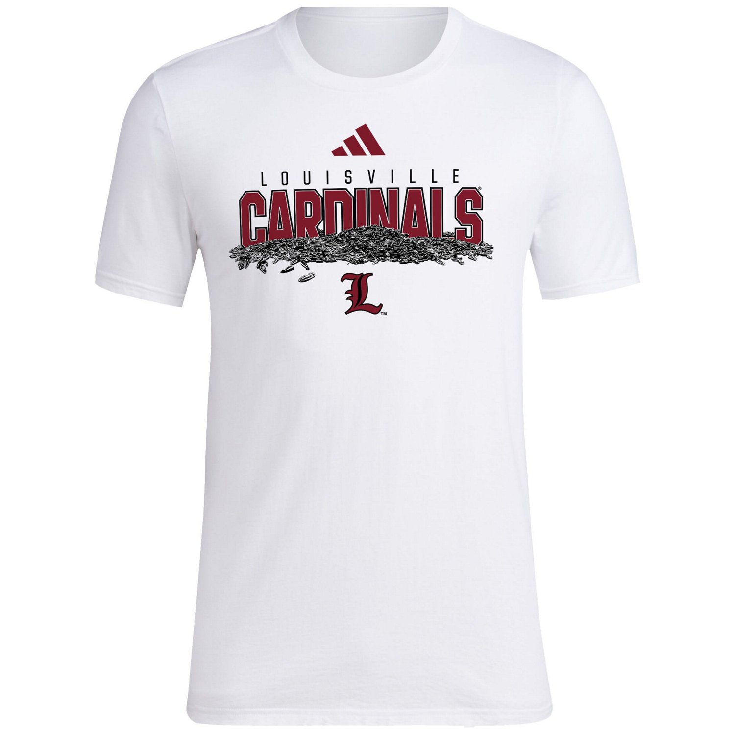 adidas Louisville Cardinals Baseball Sunflower Seeds T-Shirt - view number 2