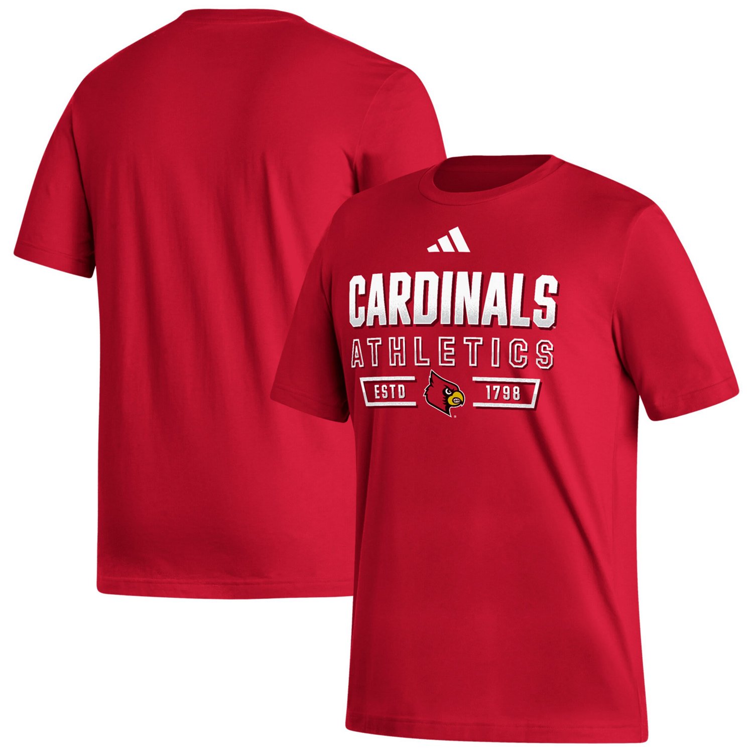 adidas Louisville Cardinals Head of Class Fresh T-Shirt - view number 1