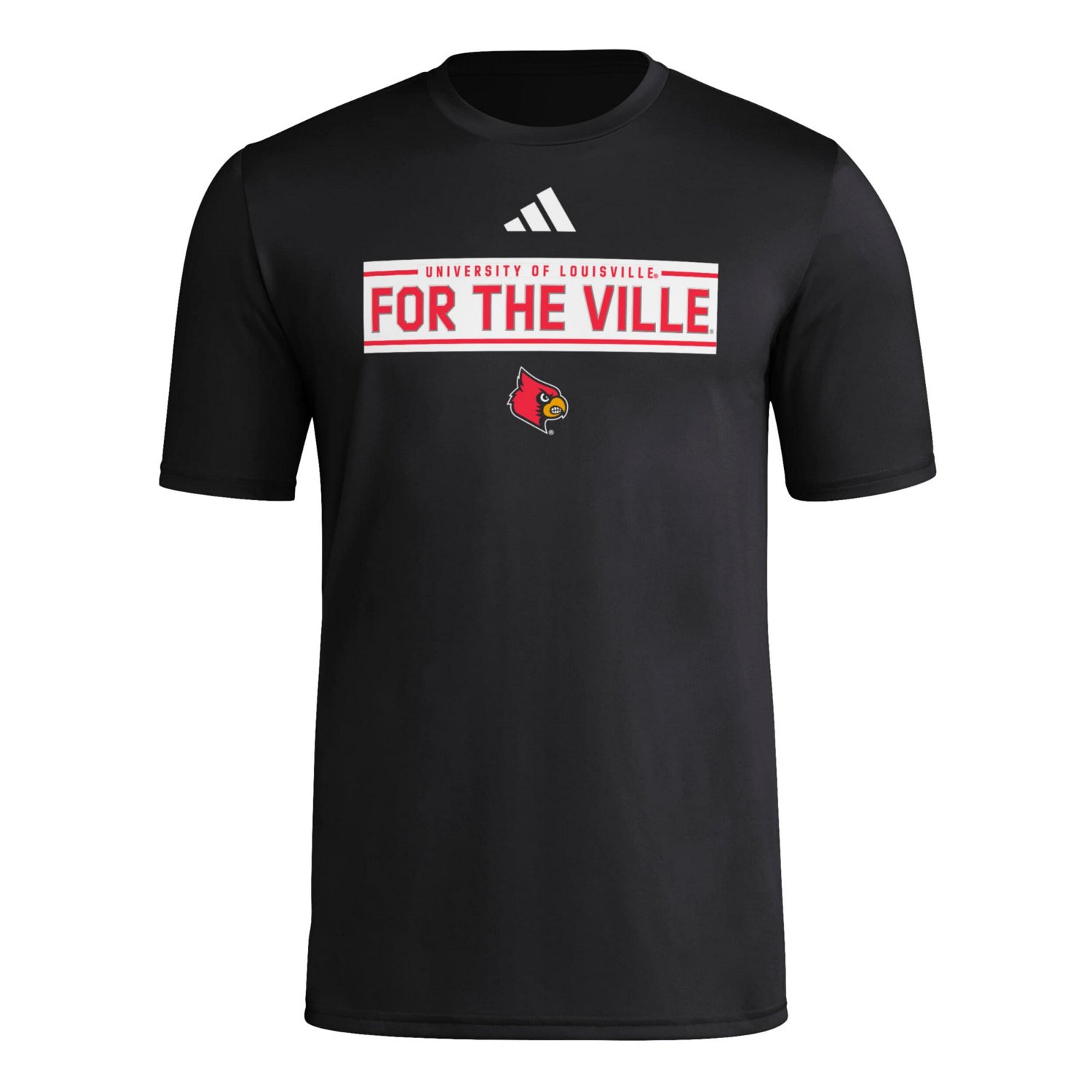 adidas Louisville Cardinals Locker Slogan Pre-Game T-Shirt - view number 2