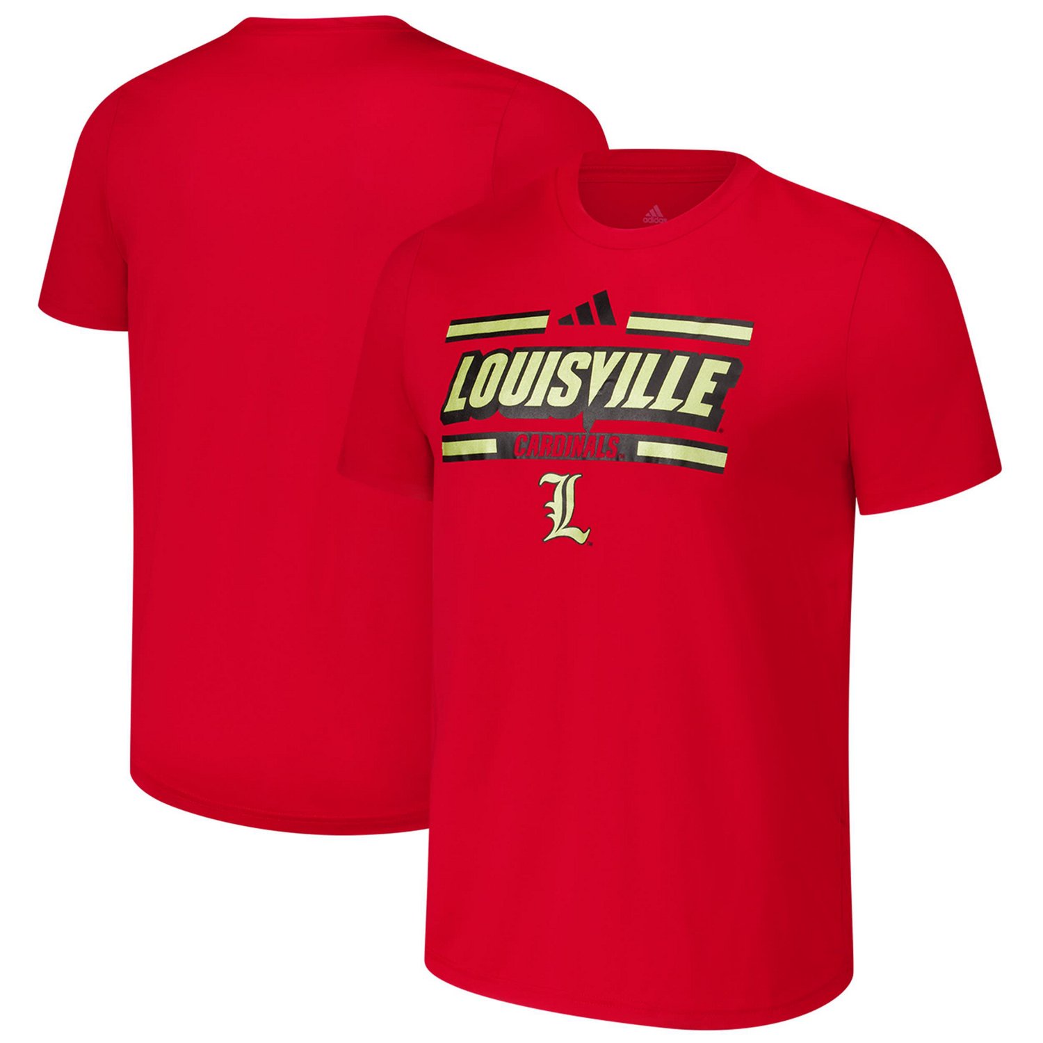 adidas Louisville Cardinals Strategy Pre-Game T-Shirt                                                                            - view number 1