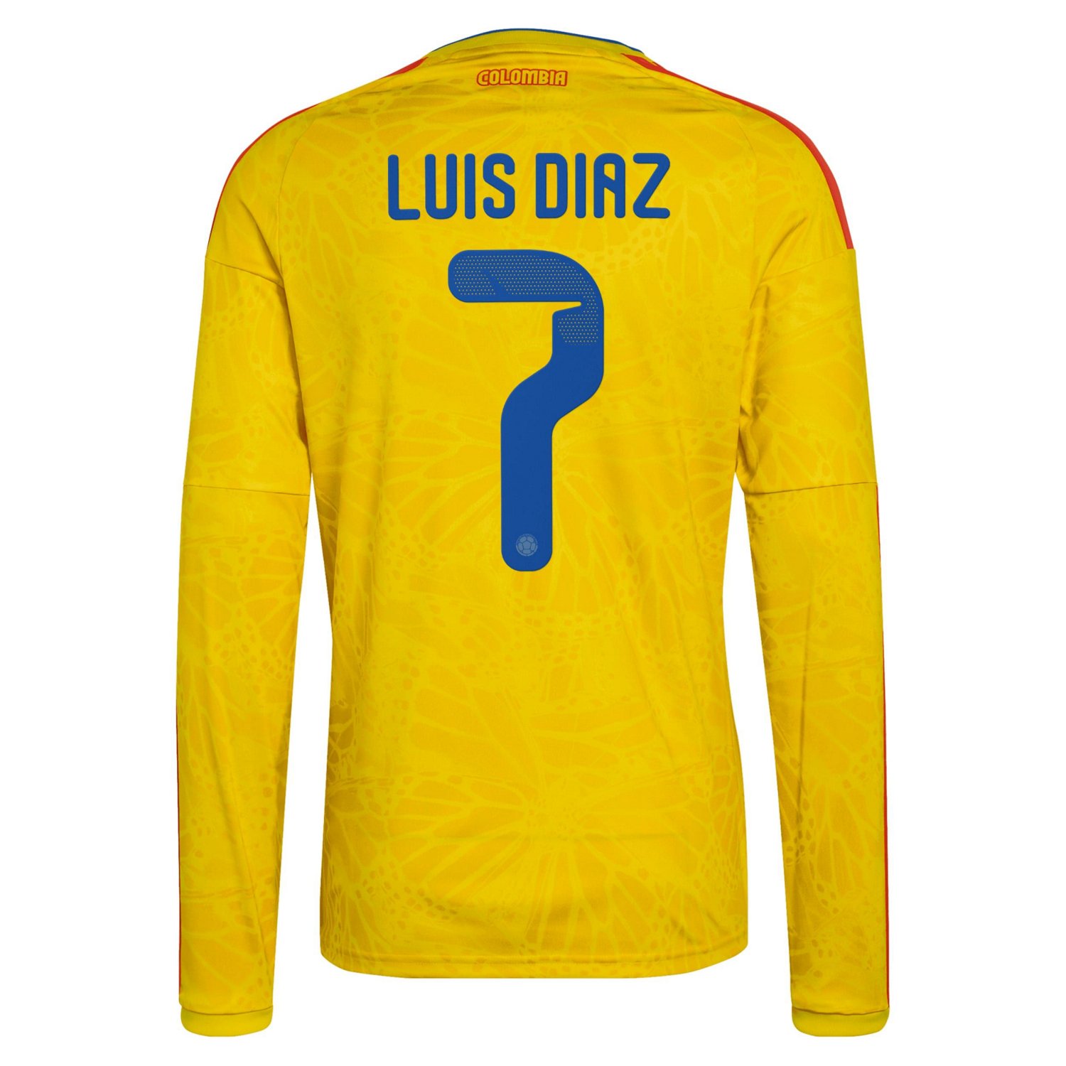 adidas Luis Diaz Colombia National Team 2026 Home Replica Long Sleeve Jersey - view number 3