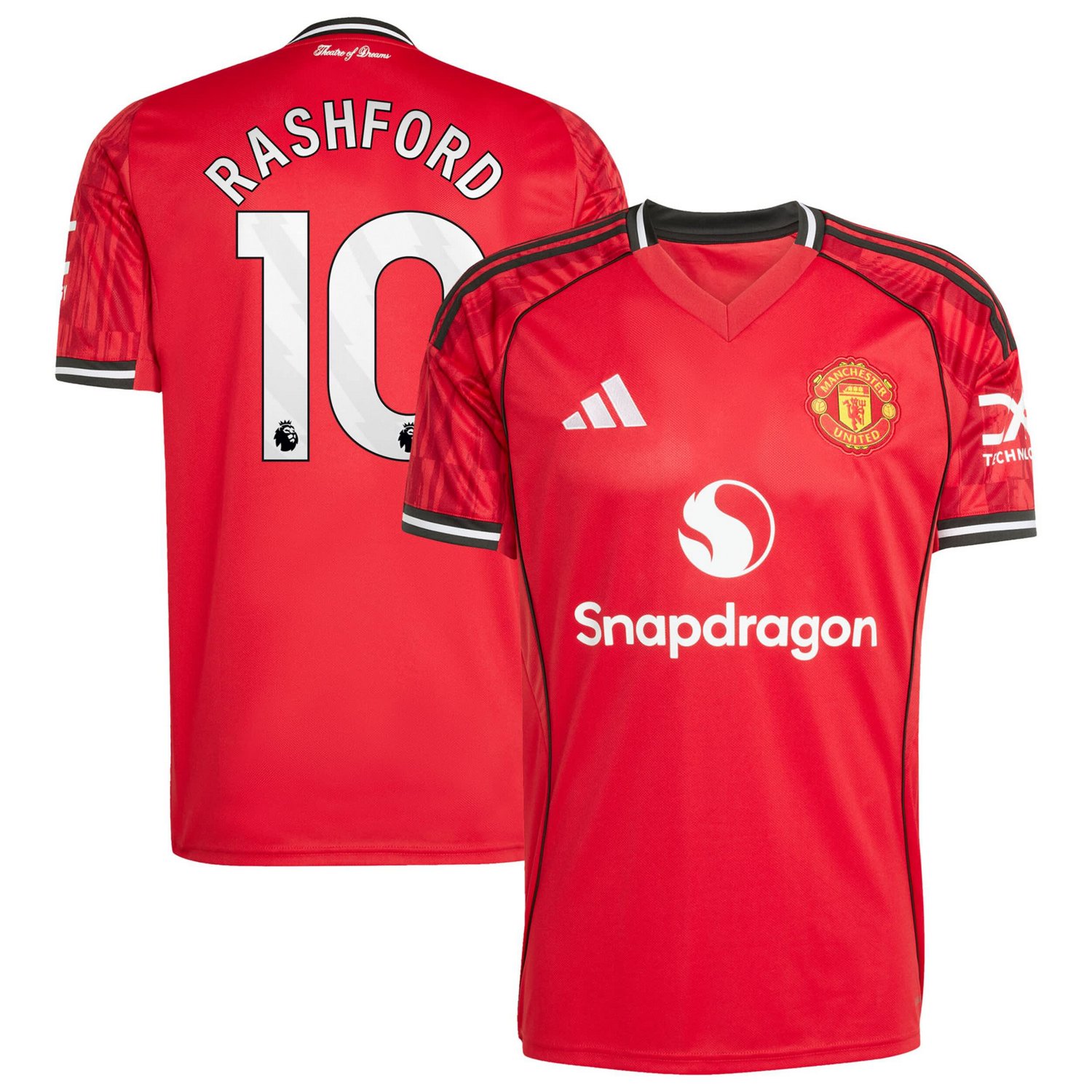 adidas Marcus Rashford Manchester United Home 2025 26 Replica Player Jersey