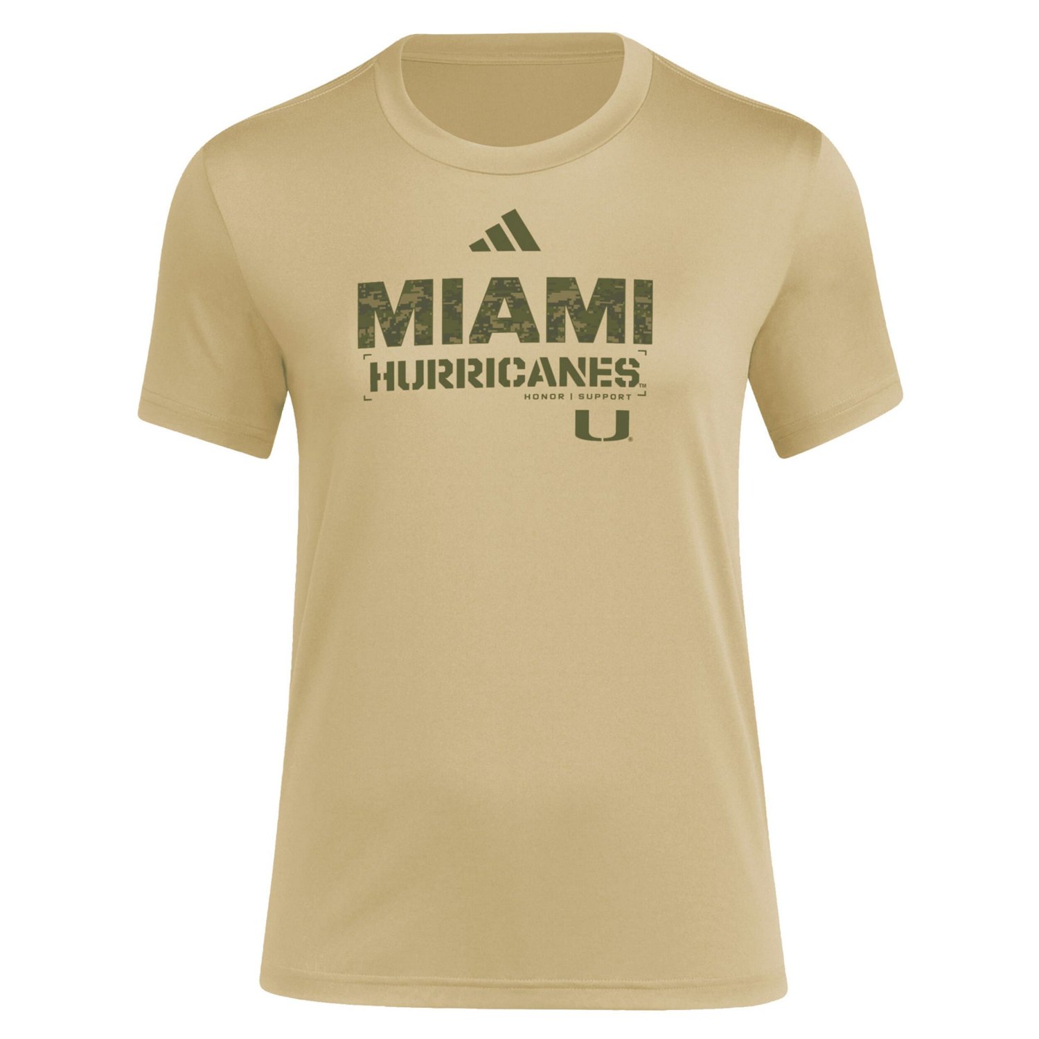 adidas Miami Hurricanes Salute to Service AEROREADY T-Shirt - view number 2
