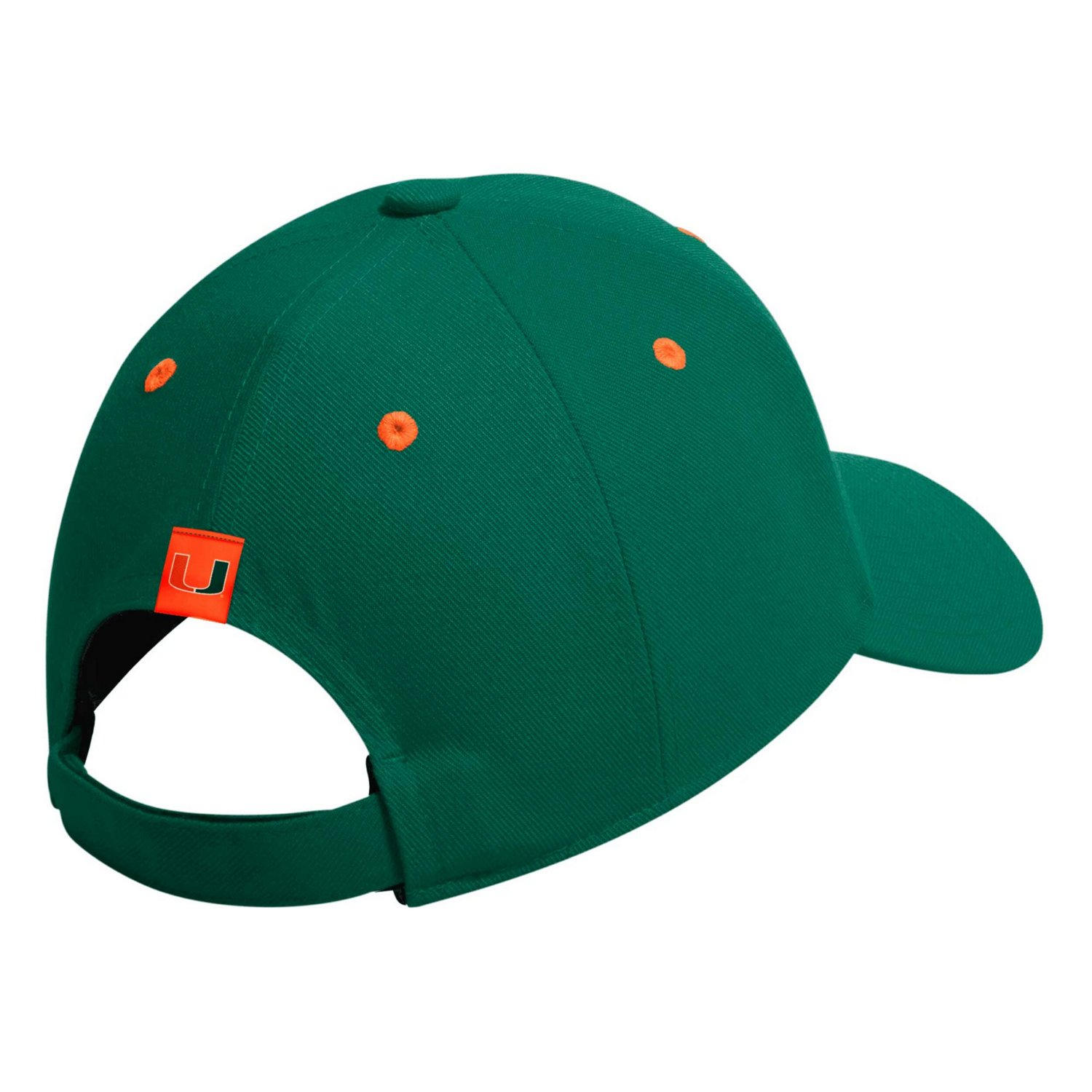 adidas Miami Hurricanes Seasonal Half Font Adjustable Hat - view number 2