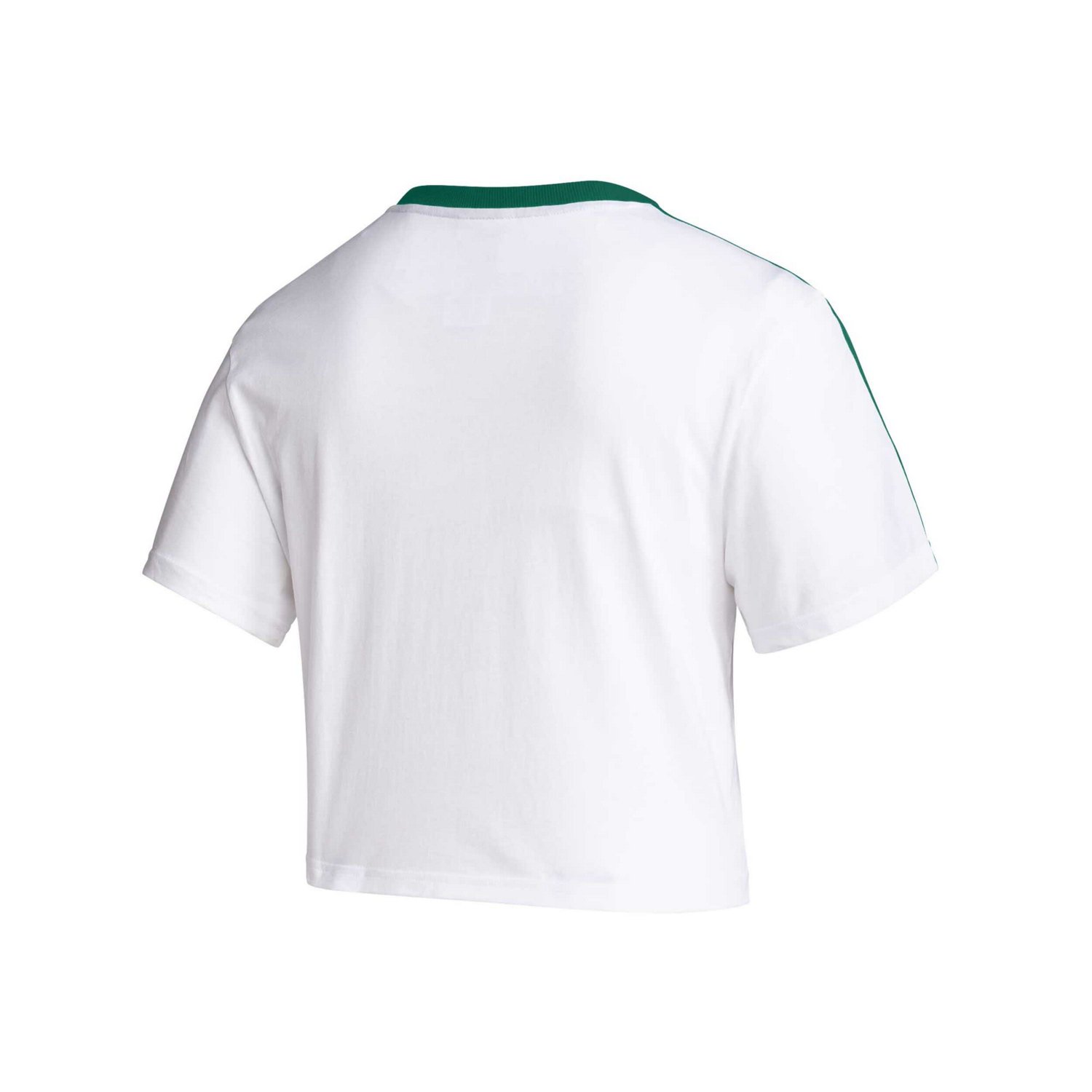 adidas Miami Hurricanes Three-Stripes Cropped T-Shirt - view number 3