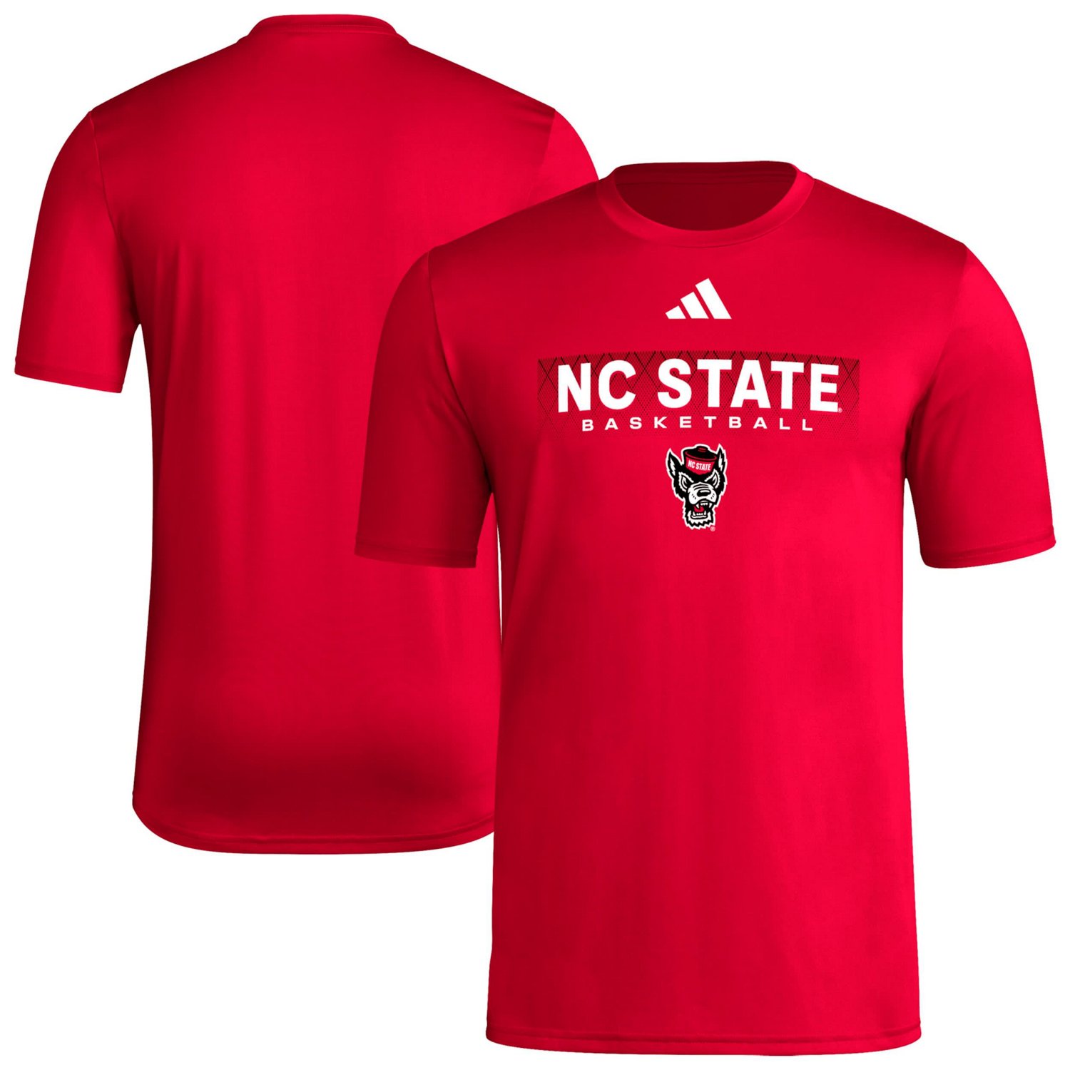 adidas NC State Wolfpack Locker On-Court In The Fade Pregame AEROREADY T-Shirt