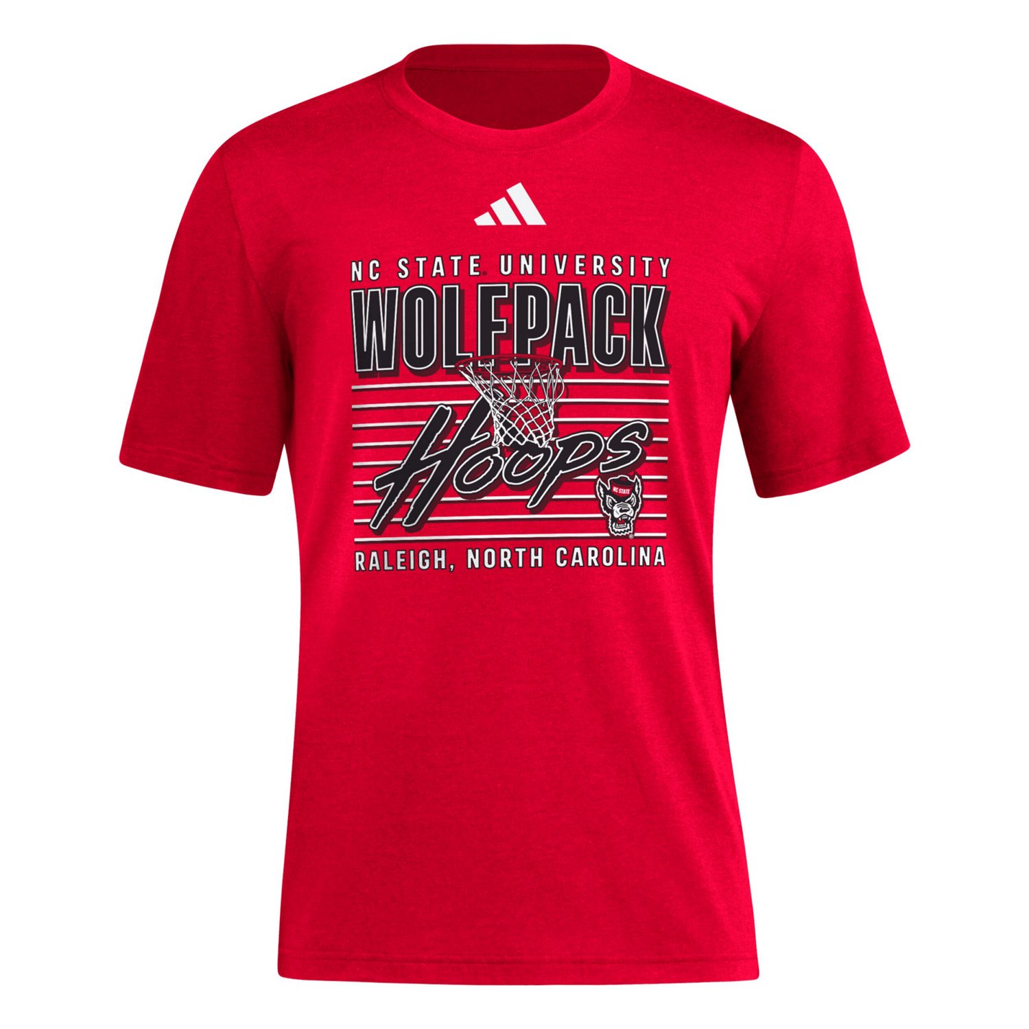 adidas NC State Wolfpack Locker Swish Tri-Blend T-Shirt - view number 2