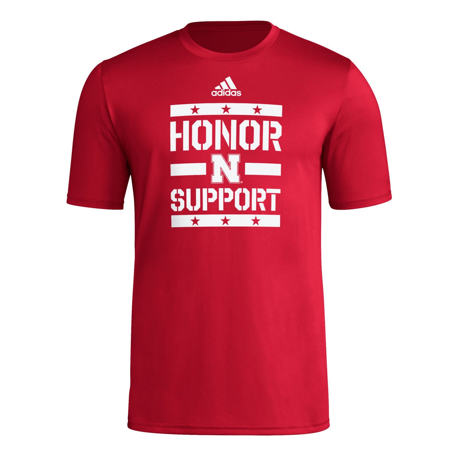 adidas Nebraska Huskers Honor  Support Pre-Game T-Shirt - view number 2