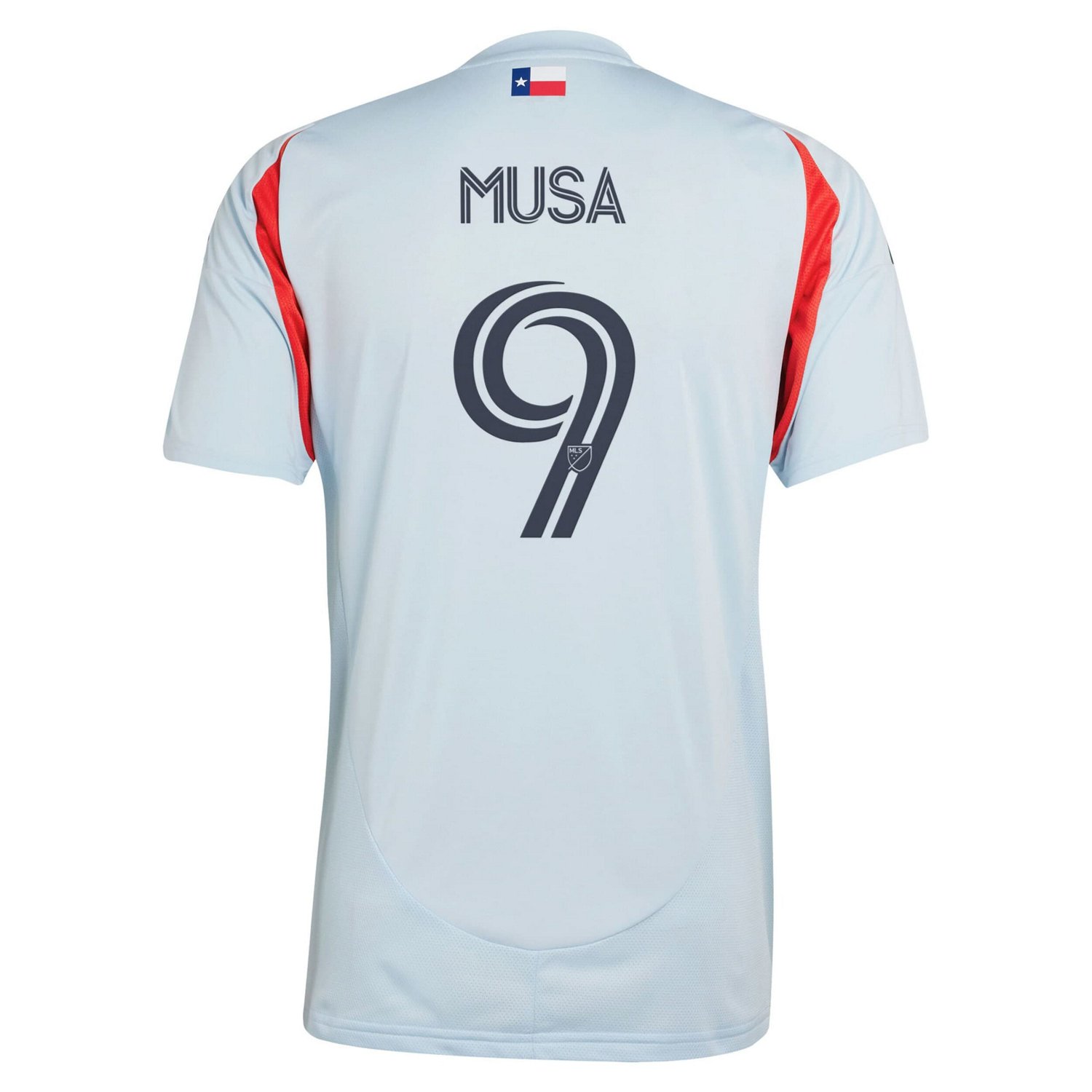 adidas Petar Musa Light FC Dallas 2025 The Inferno Kit Replica Player Jersey - view number 3