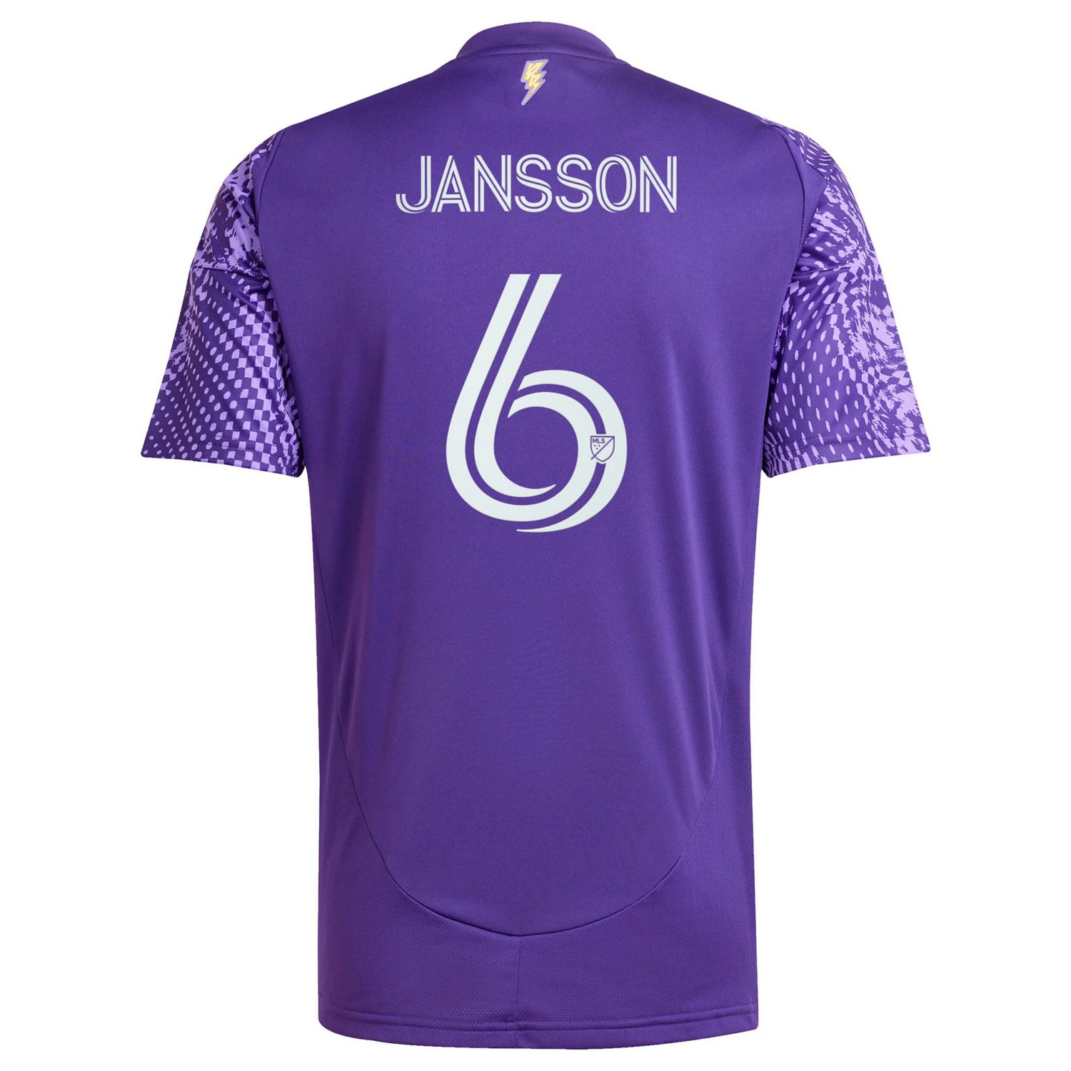 adidas Robin Jansson Orlando City SC 2025 Perfect Storm Replica Player Jersey - view number 3